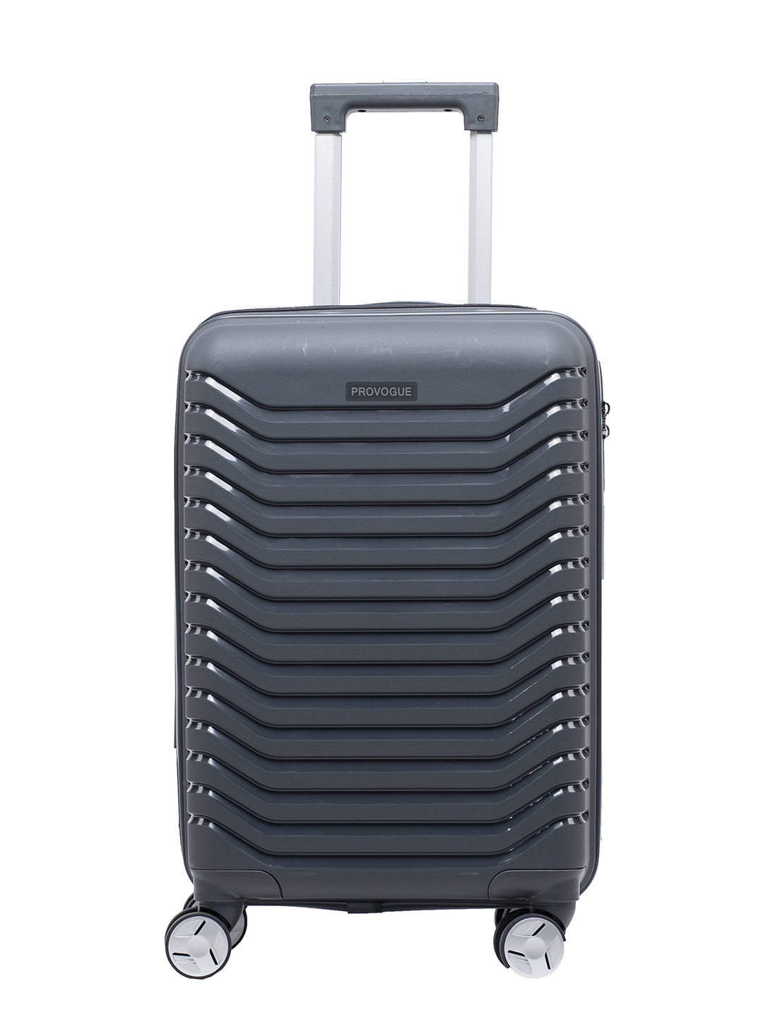 

Provogue Textured Hard-Sided Cabin Trolley Suitcase, Grey