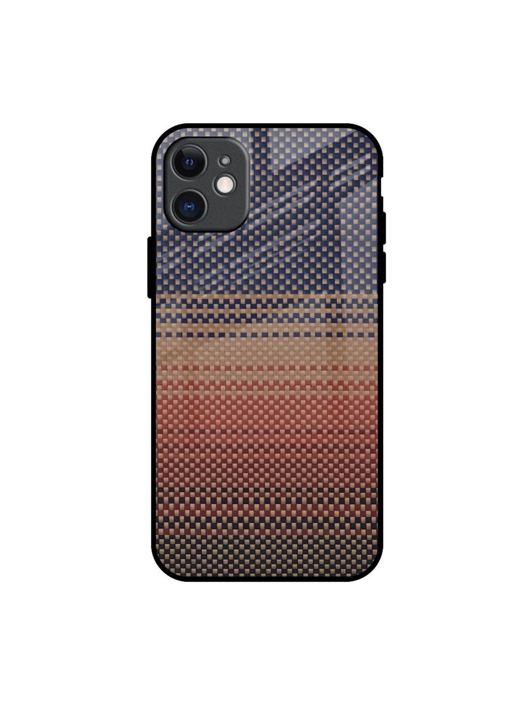 

QRIOH Fiber Artistry Printed iPhone 11 Back Case, Brown