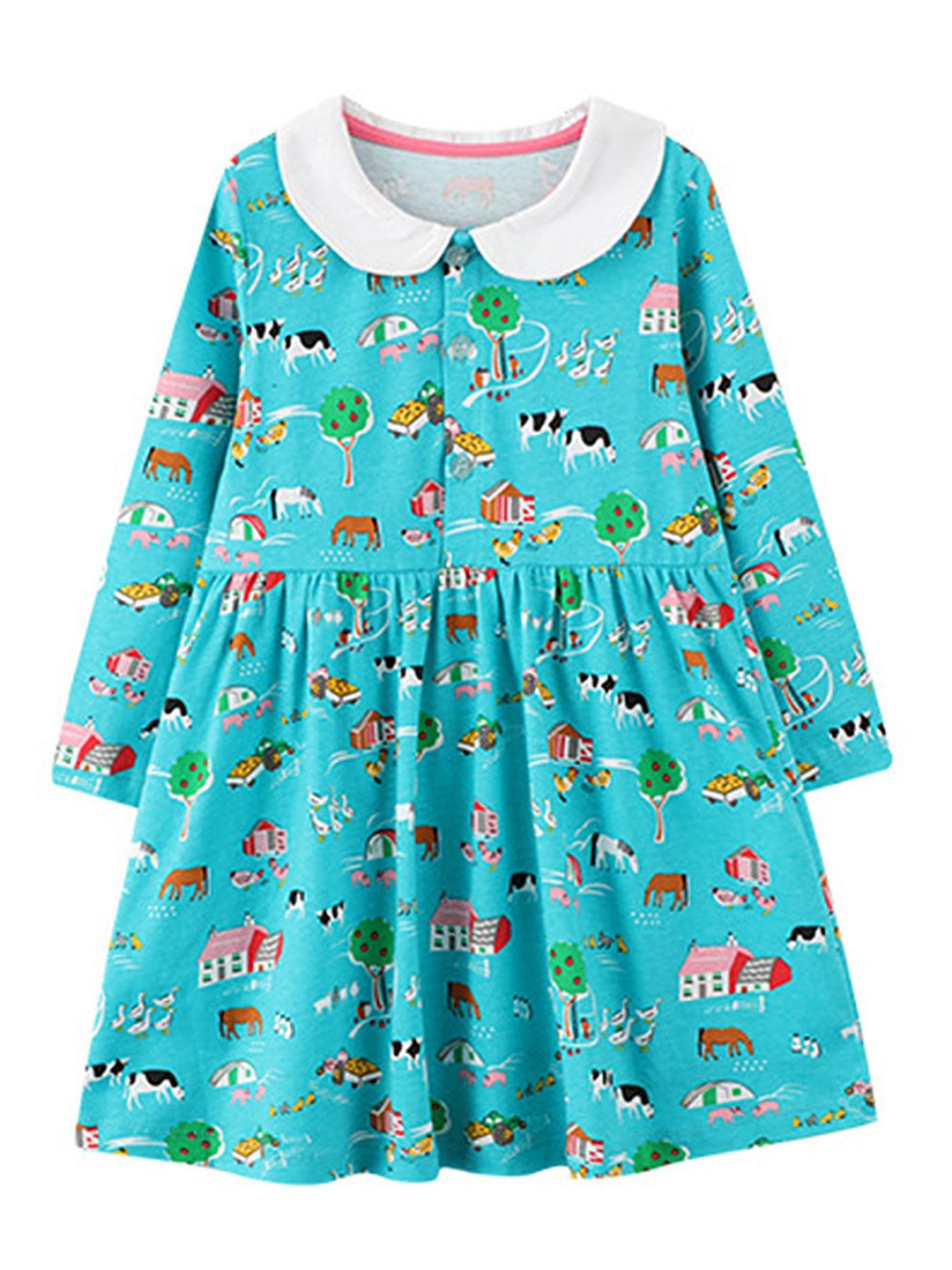 

LULU & SKY Girls Printed Nightdress, Blue