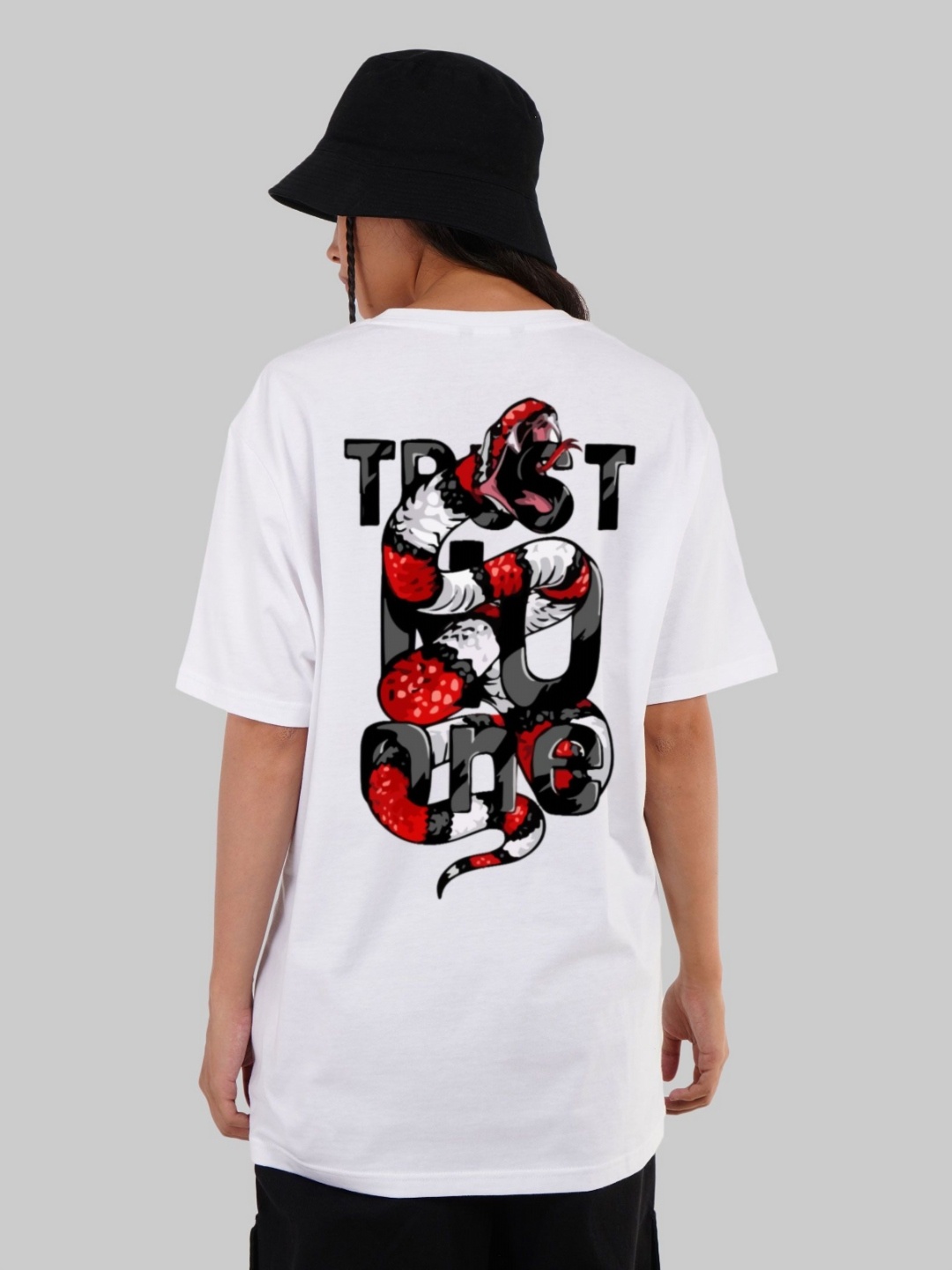 

Underrated Club Women Printed Drop-Shoulder Sleeves Bio Finish T-shirt, White