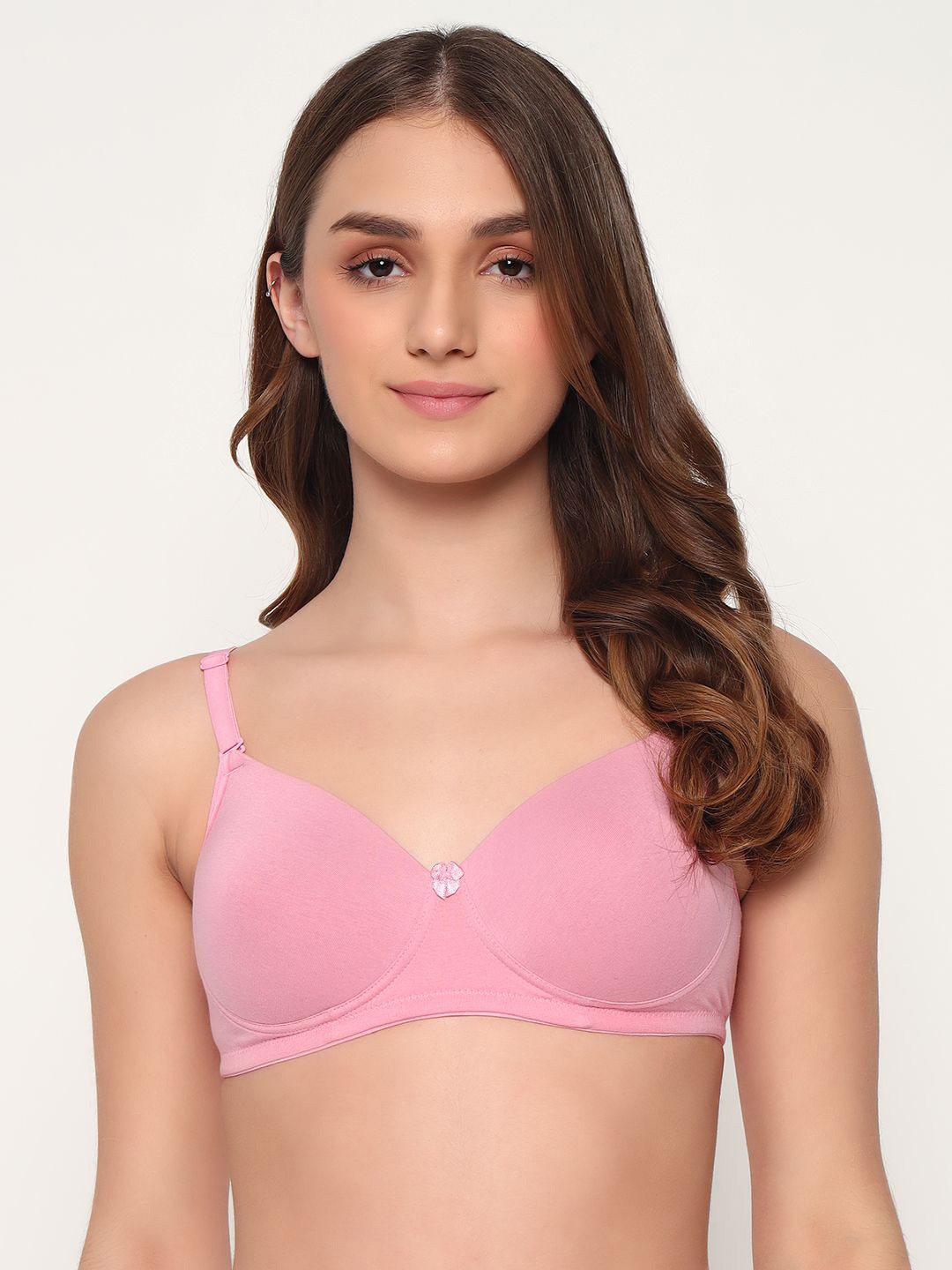 

EFFECTINN Bra Full Coverage Lightly Padded, Pink