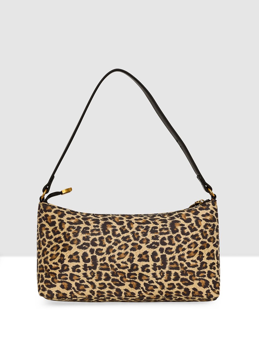 

ESBEDA Animal Printed Suede Swagger Sling Bag, Brown