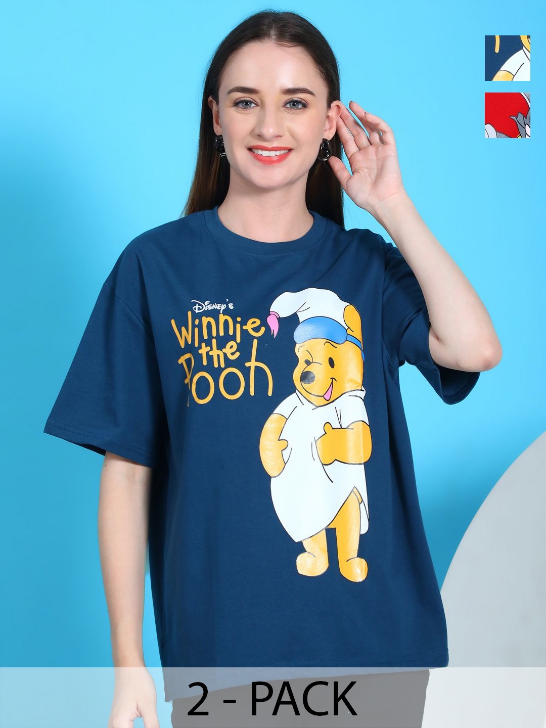 

Dreambe Women 2 Wonder Woman Printed Applique T-shirt, Multi