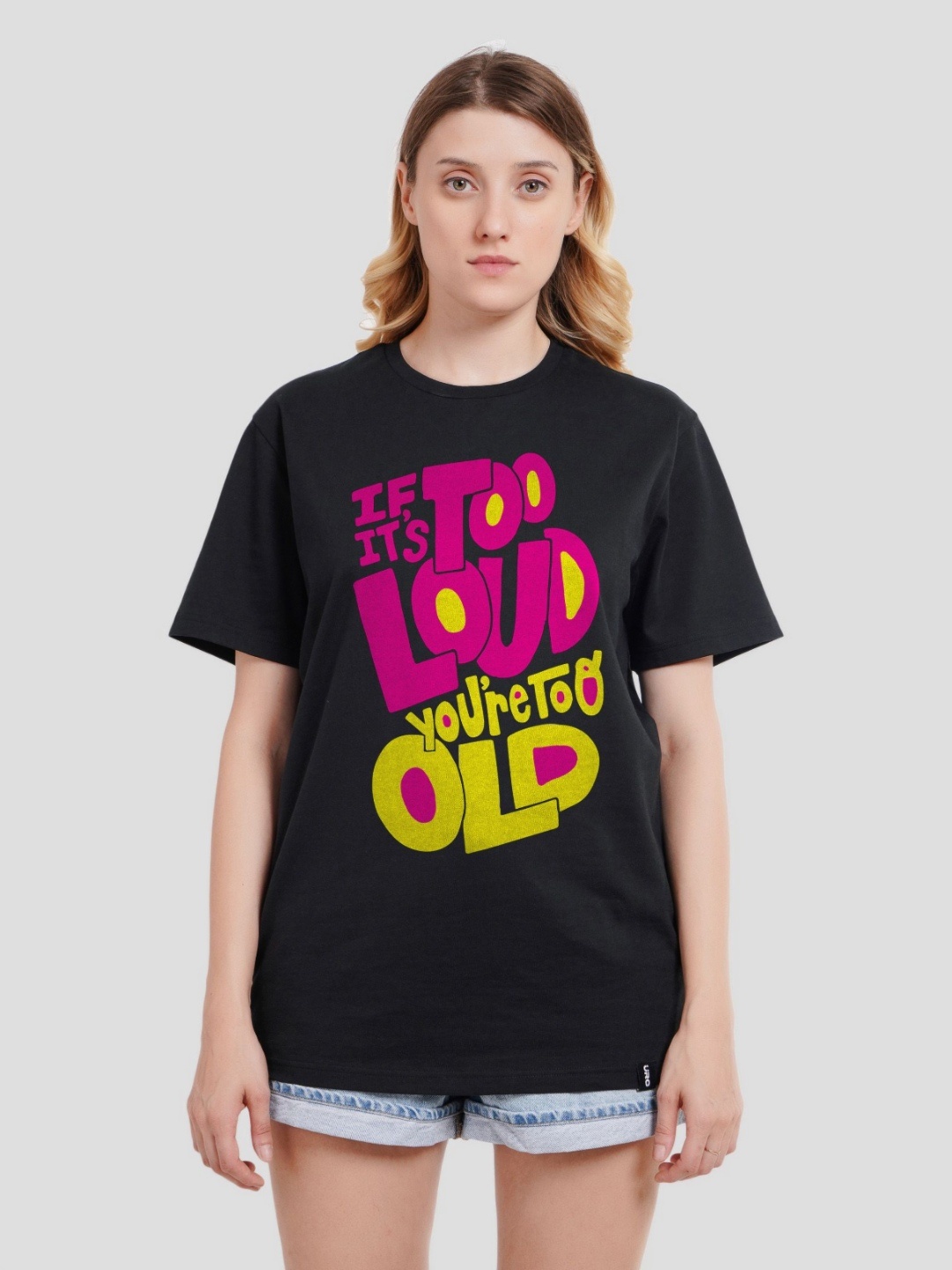 

Underrated Club Women Typography Printed Bio Finish T-shirt, Black