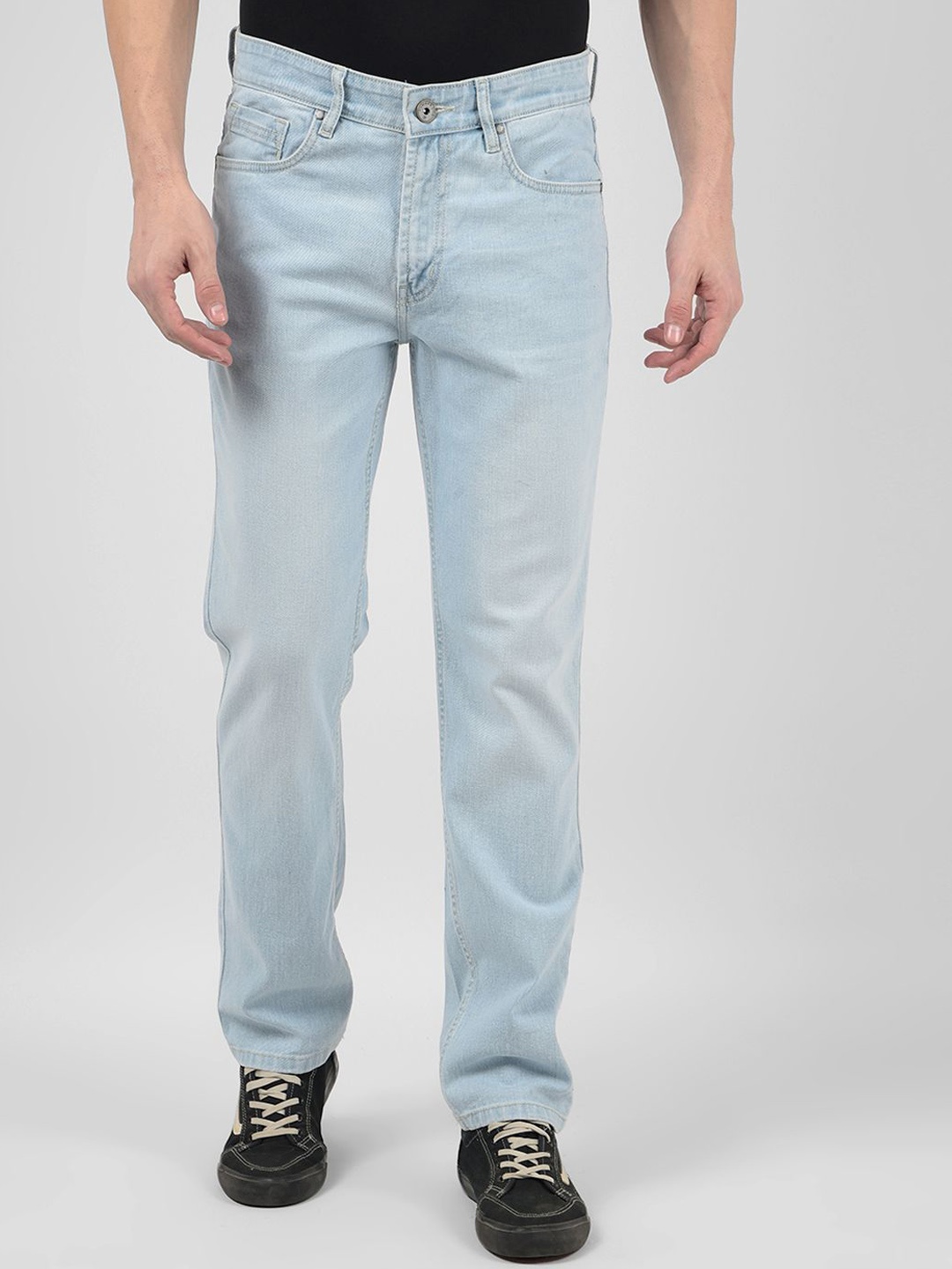 

Numero Uno Men Slim Fit Light Fade Stretchable Jeans, Blue