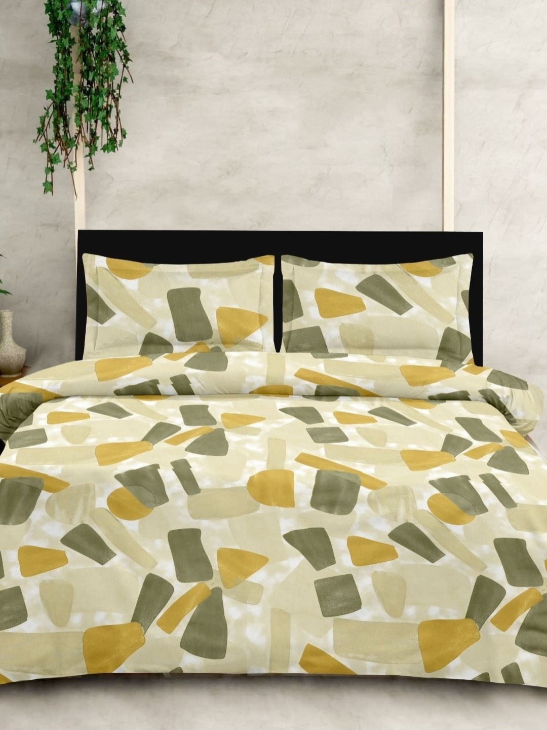 

Sleeping Owls-because your sleep matters Beige Pure Cotton King Bedsheet Set 2.74m x 2.74m