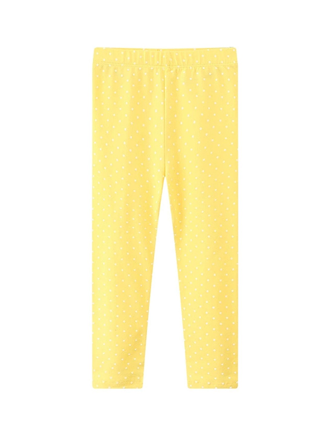 

LULU & SKY Infant Girls Printed Mid-Rise Ankle-Length Leggings, Yellow