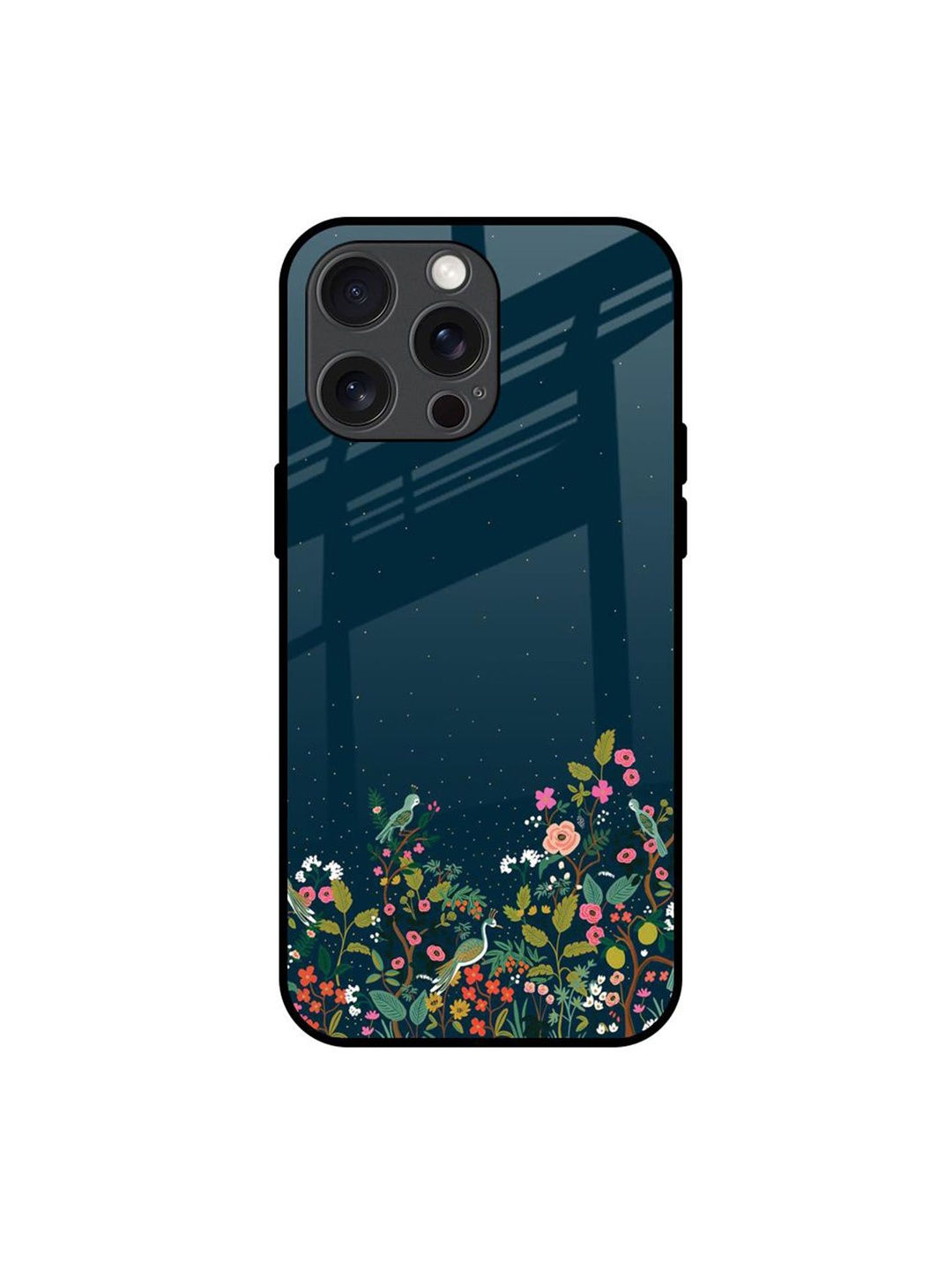

QRIOH Small Garden Printed iPhone 15 Pro Max Back Case, Green