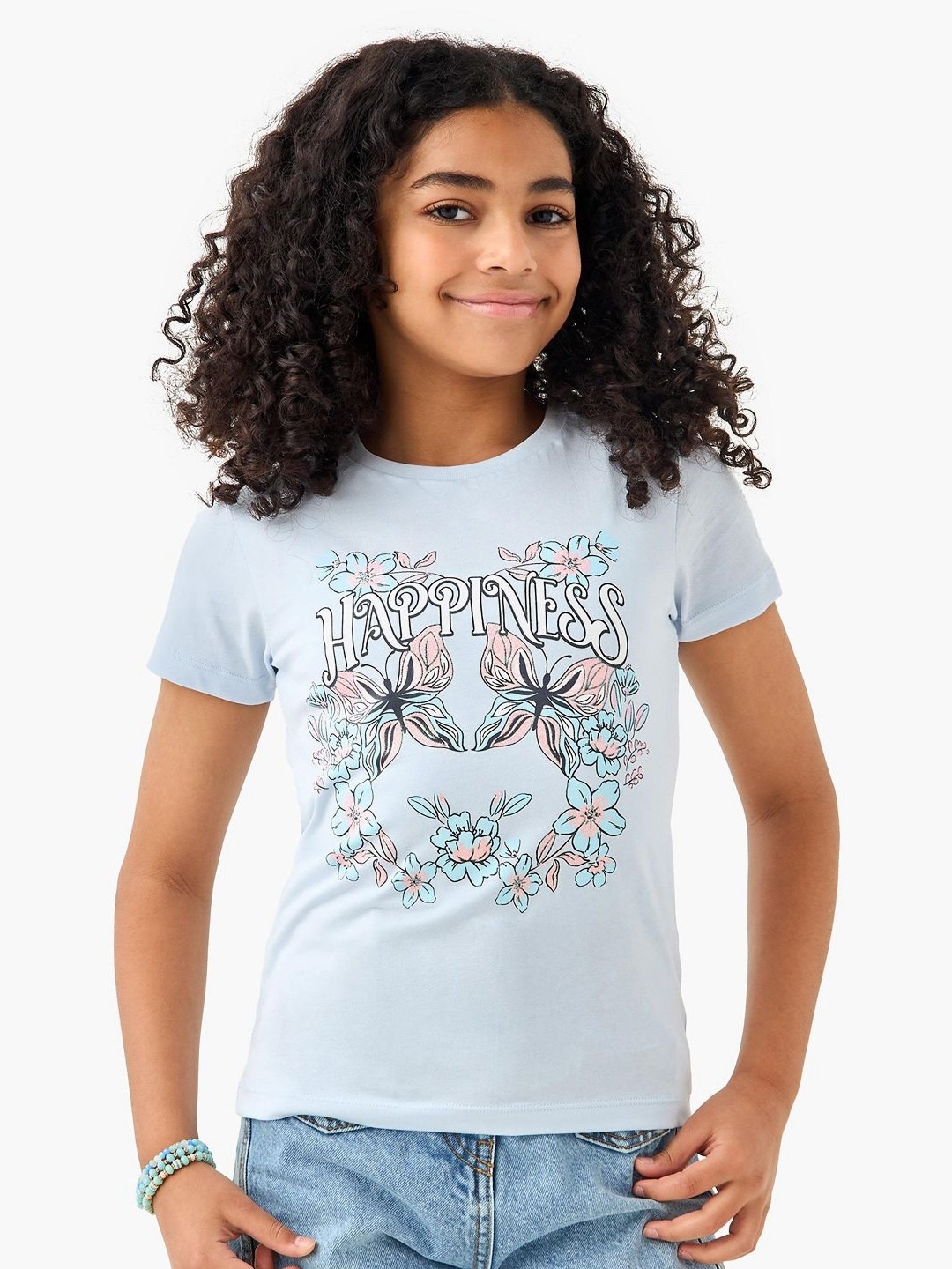 

Juniors by Babyshop Girls Printed T-shirt, Blue