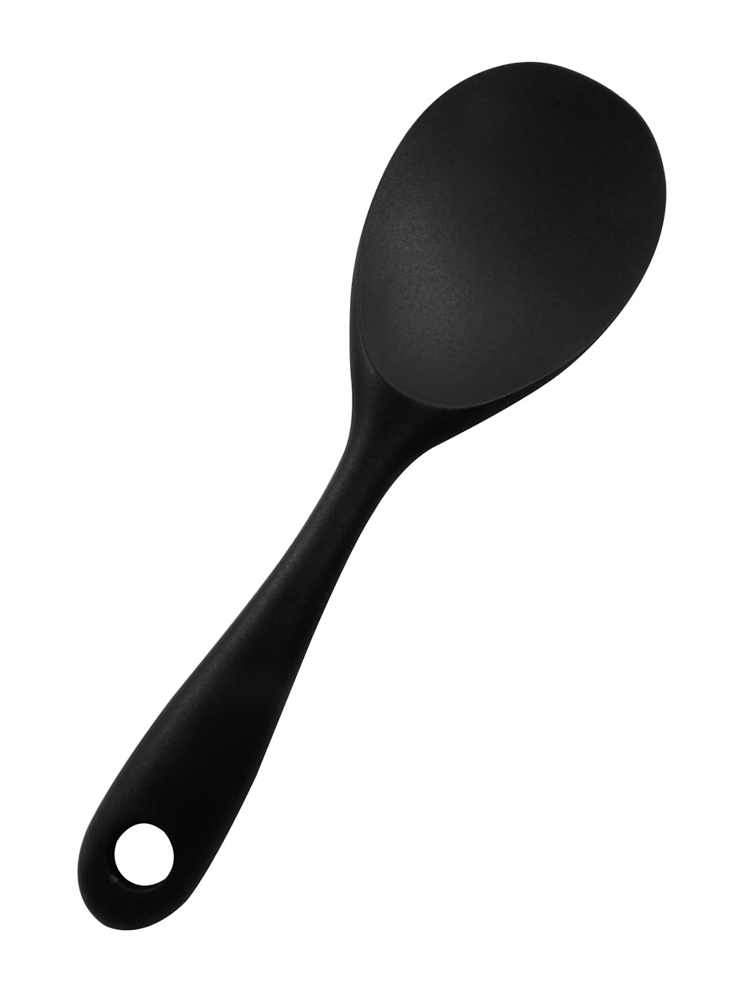 

Baskety Black Non-Stick Rice Silicone Spatula With Handle