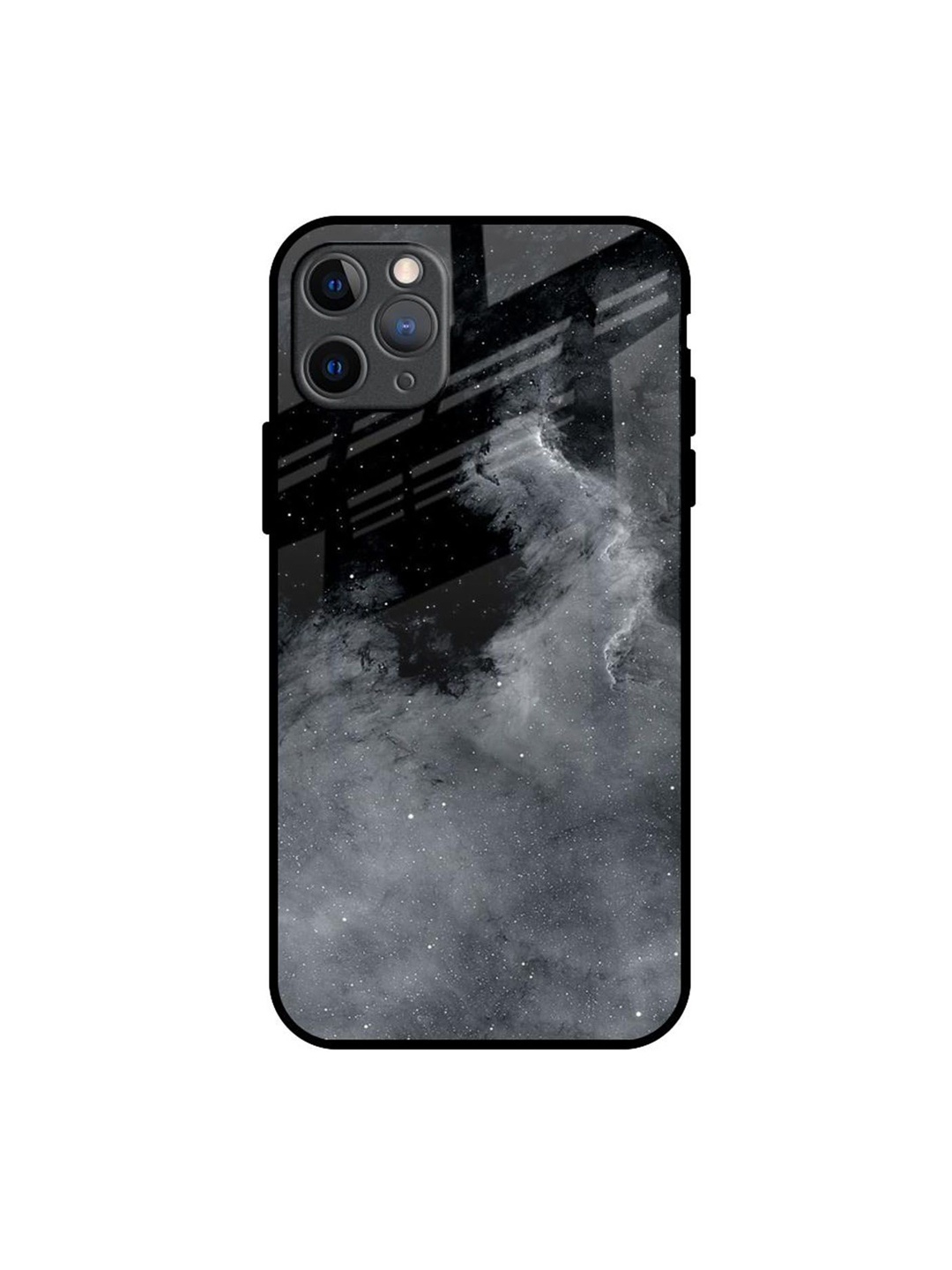 

QRIOH Fossil Gradient Printed iPhone 11 Pro Max Back Case, Black