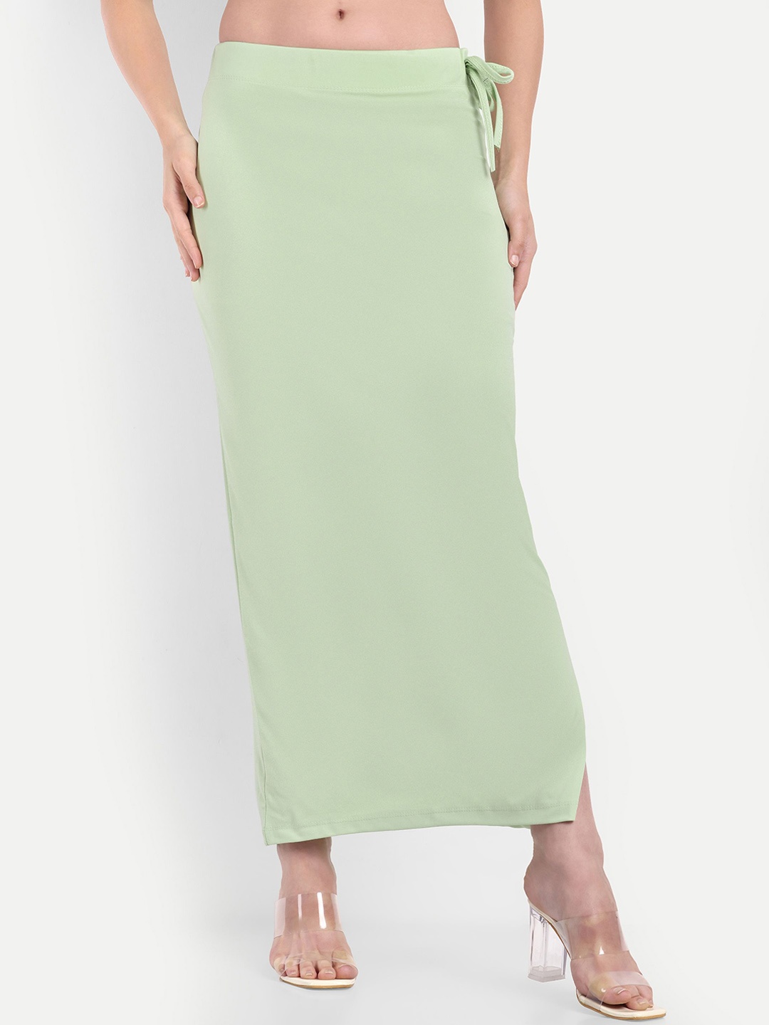 

Bureaucrat Side Slit Saree Petticoat Shapewear, Green