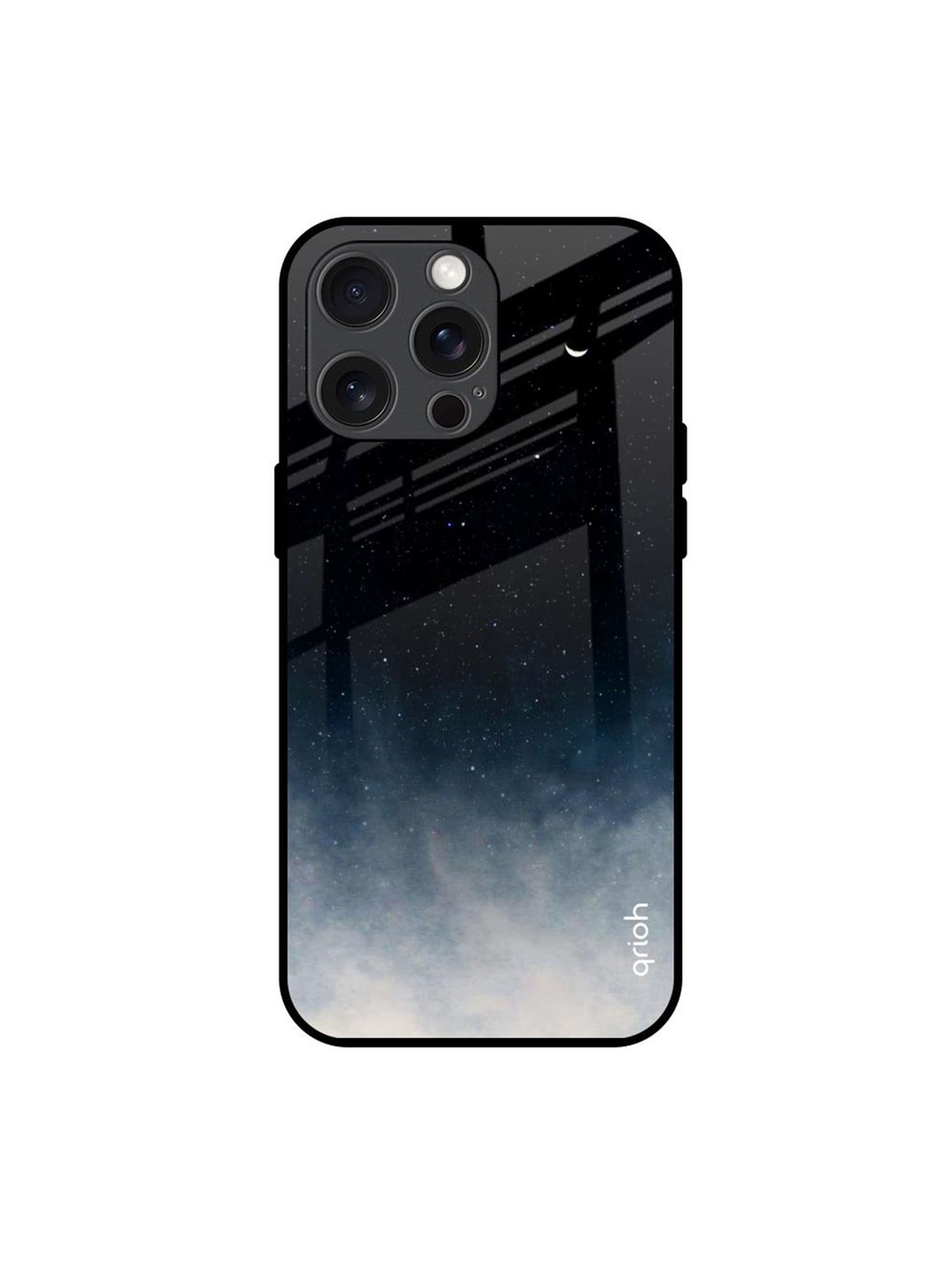 

QRIOH Black Aura Printed iPhone 15 Pro Max Back Case
