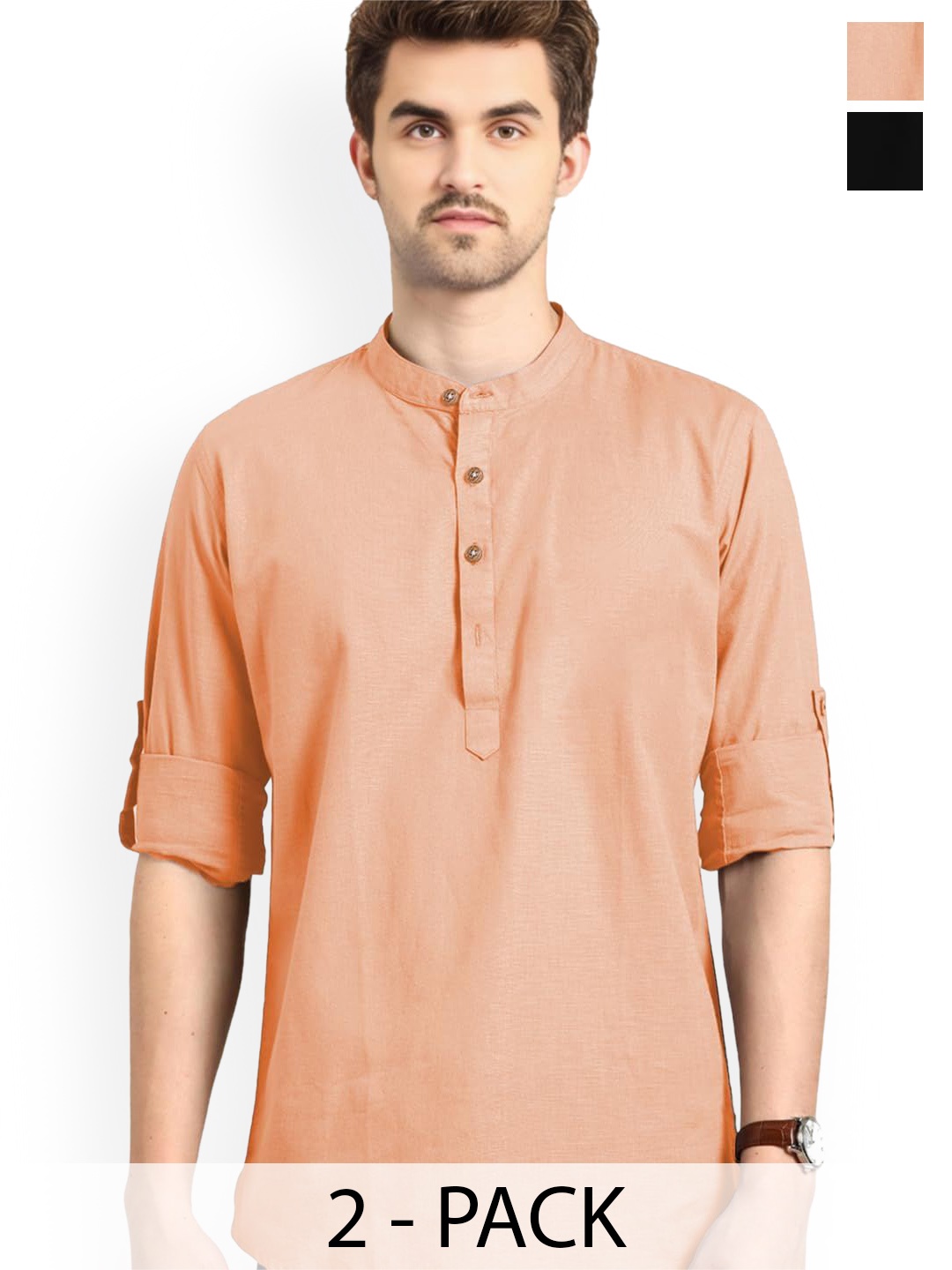 

Vida Loca Men Kurta, Orange