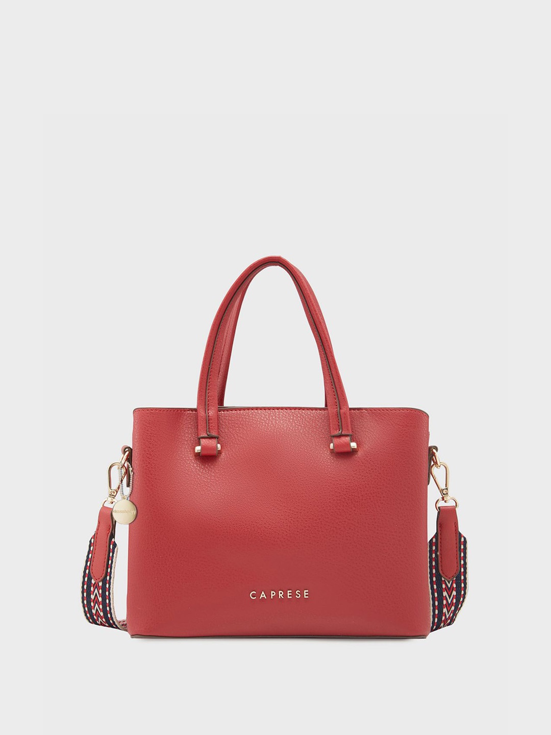 

DressBerry X CAPRESE Structured Handheld Bag, Maroon