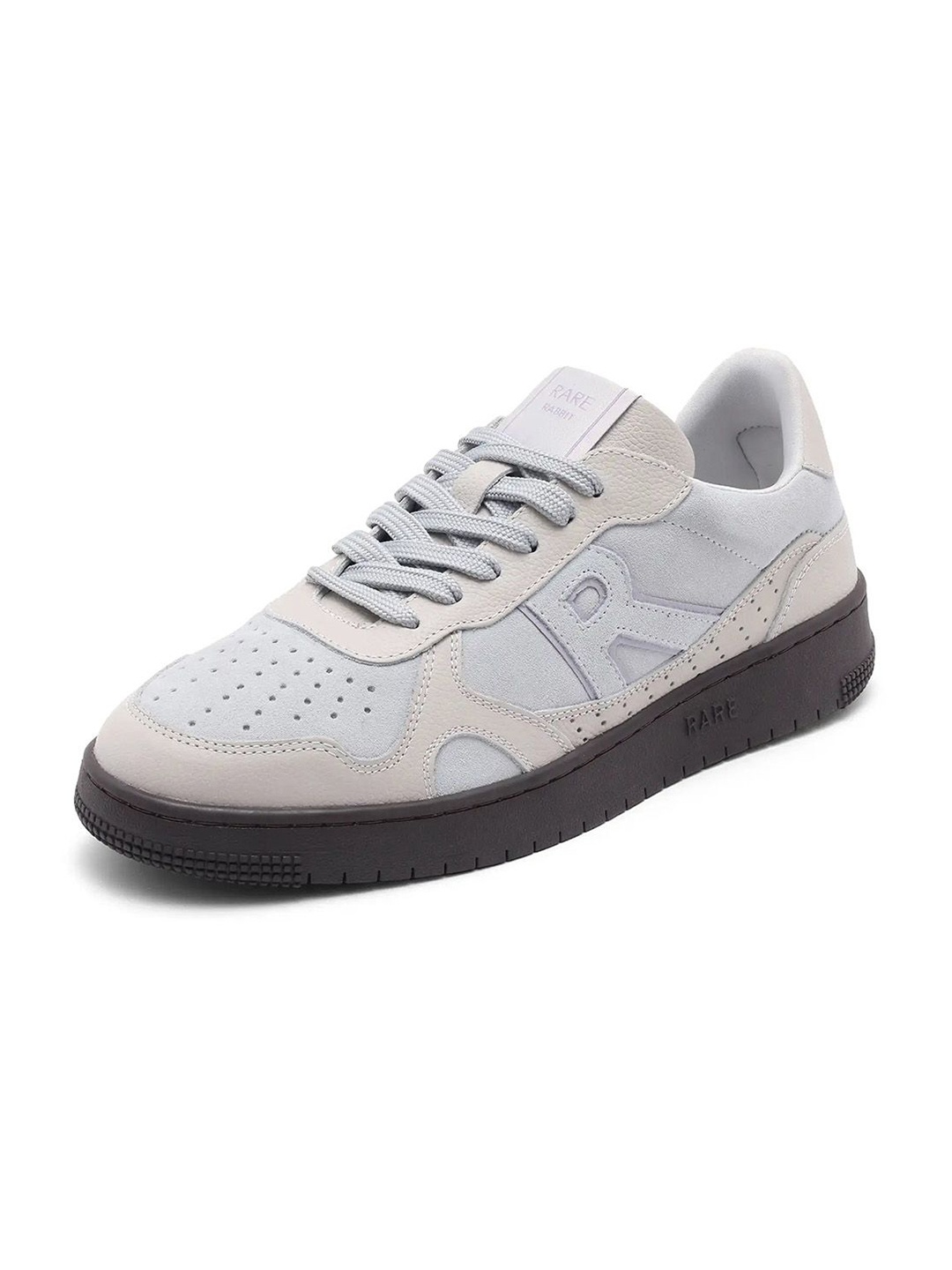 

RARE RABBIT Kepler Pro Men Perforations Leather Sneakers, Grey