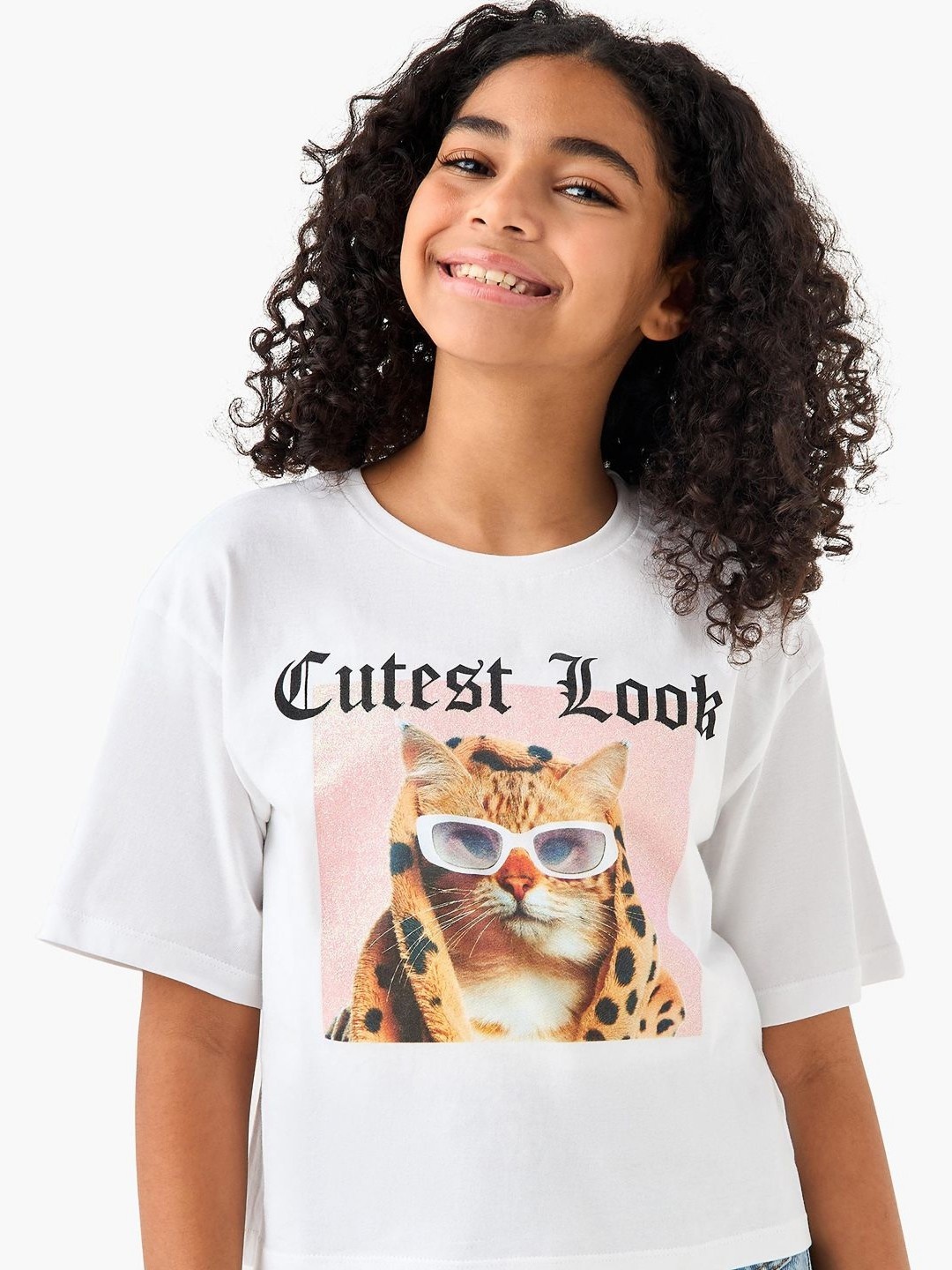 

Juniors by Babyshop Girls Printed T-shirt, White