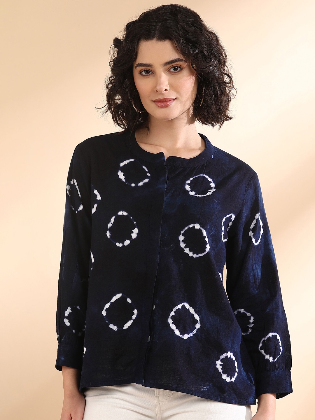 

Maaesa Women Original Floral Opaque Casual Shirt, Blue