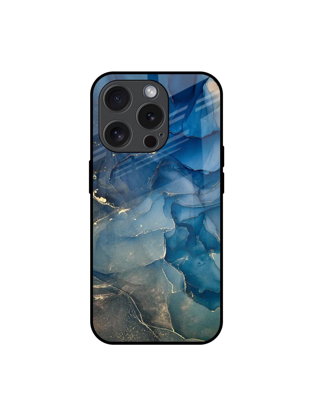 

QRIOH Quirky Printed iPhone 15 Pro Back Case Mobile Accessories, Blue