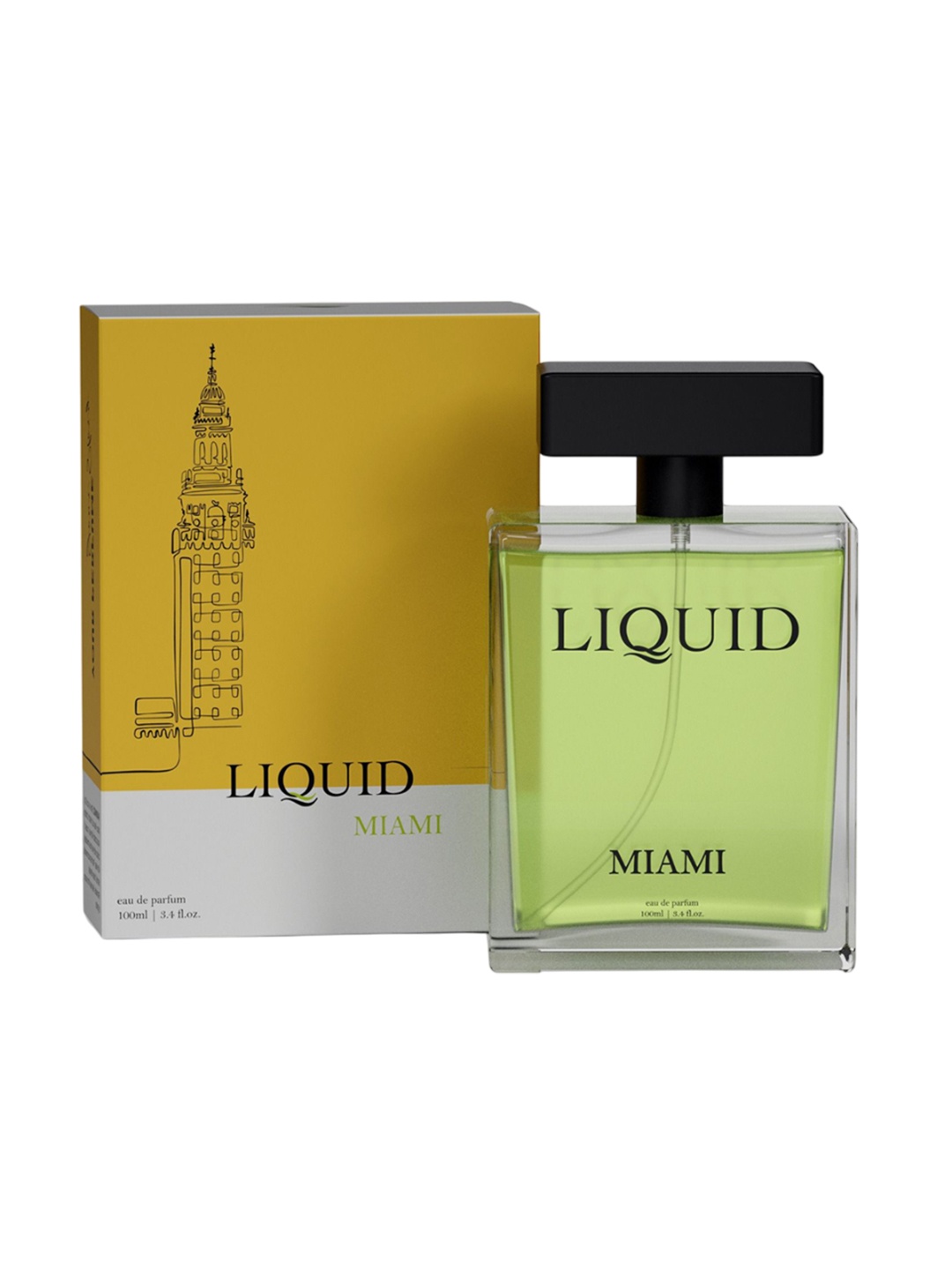 

Liquid Perfumes Women Miami Long Lasting Eau De Parfum - 100 ml, Green