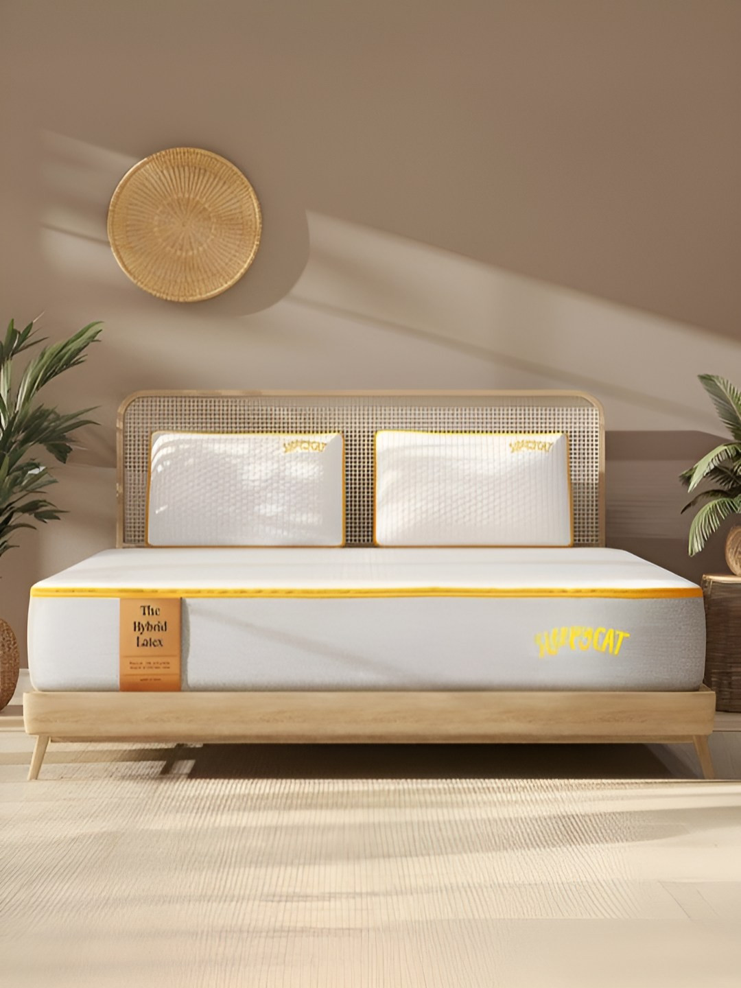 

SleepyCat Hybrid Latex Orthopedic 6 inch Thickness Single Size Mattress 75x36x6 Inches, Grey