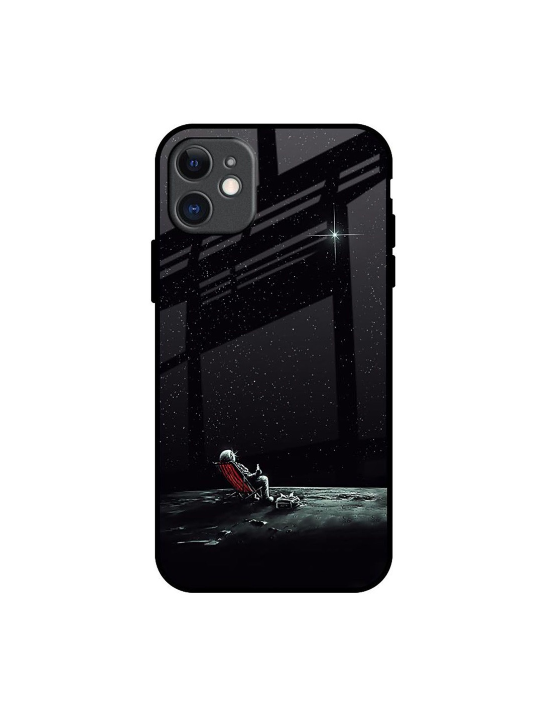 

QRIOH Relaxation Mode On Printed iPhone 11 Back Case, Black