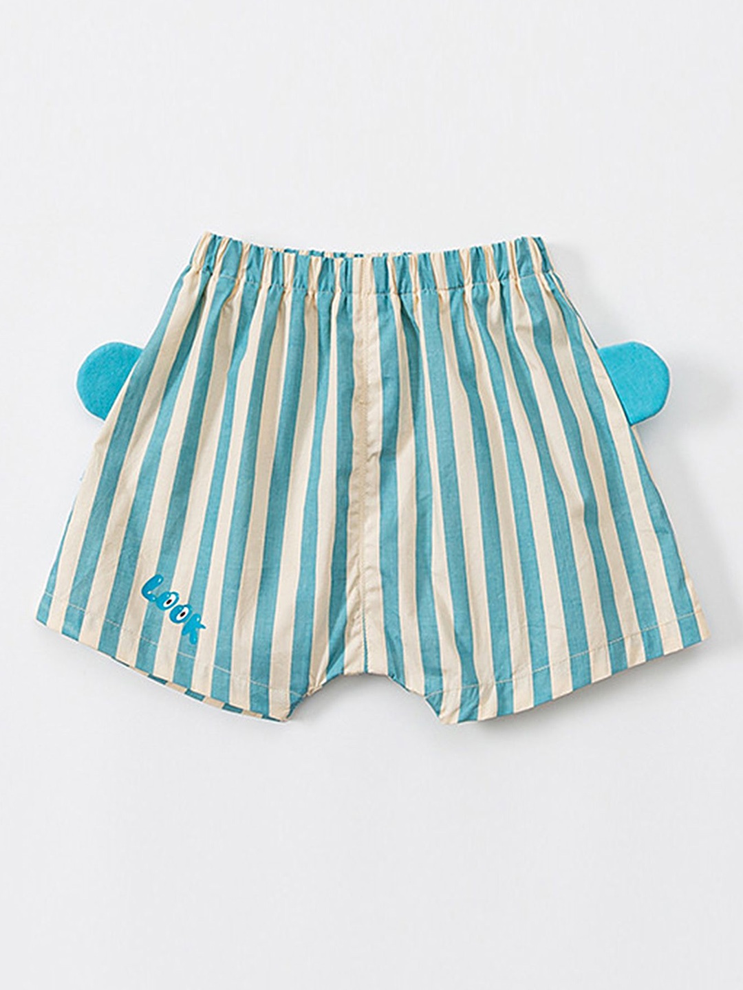 

LULU & SKY Boys Striped High-Rise Technology Shorts, Blue