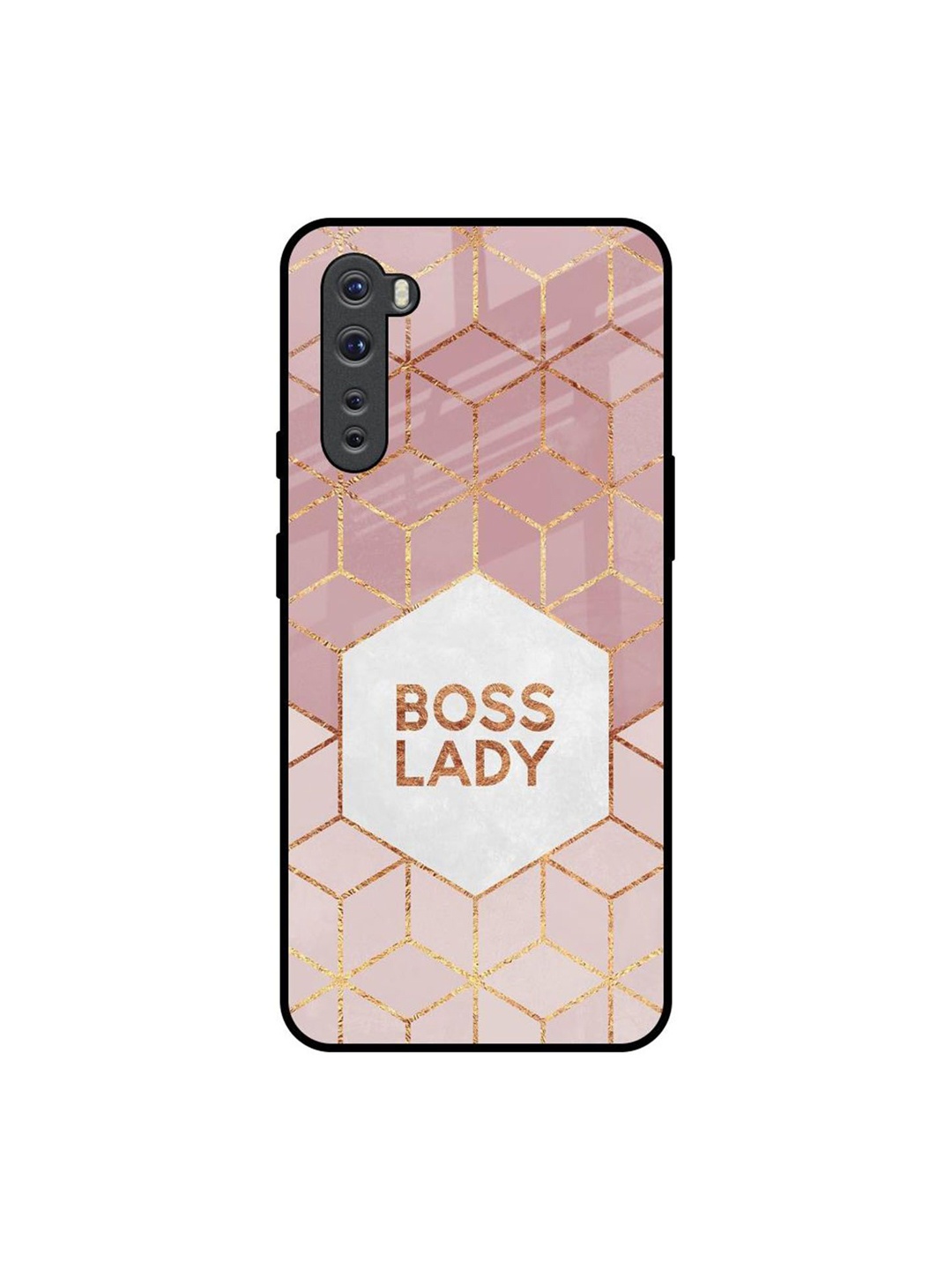 

QRIOH Boss Lady Printed OnePlus Nord Back Case, Pink