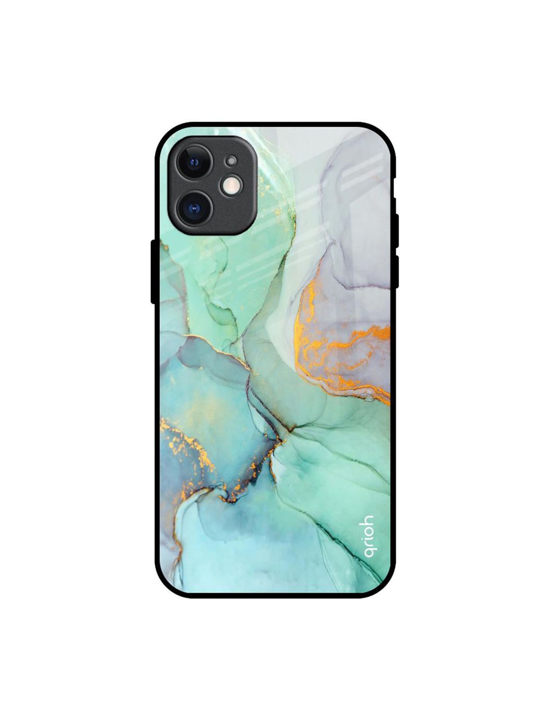 

QRIOH Green Marble Printed iPhone 11 Back Case