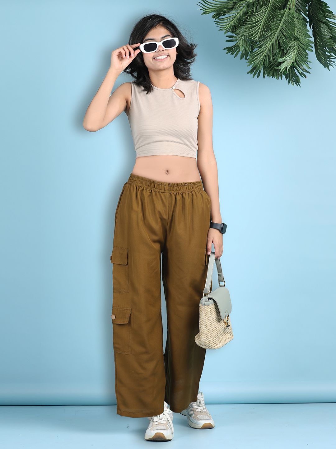 

Cutiekins Girls Top With Trousers, Beige