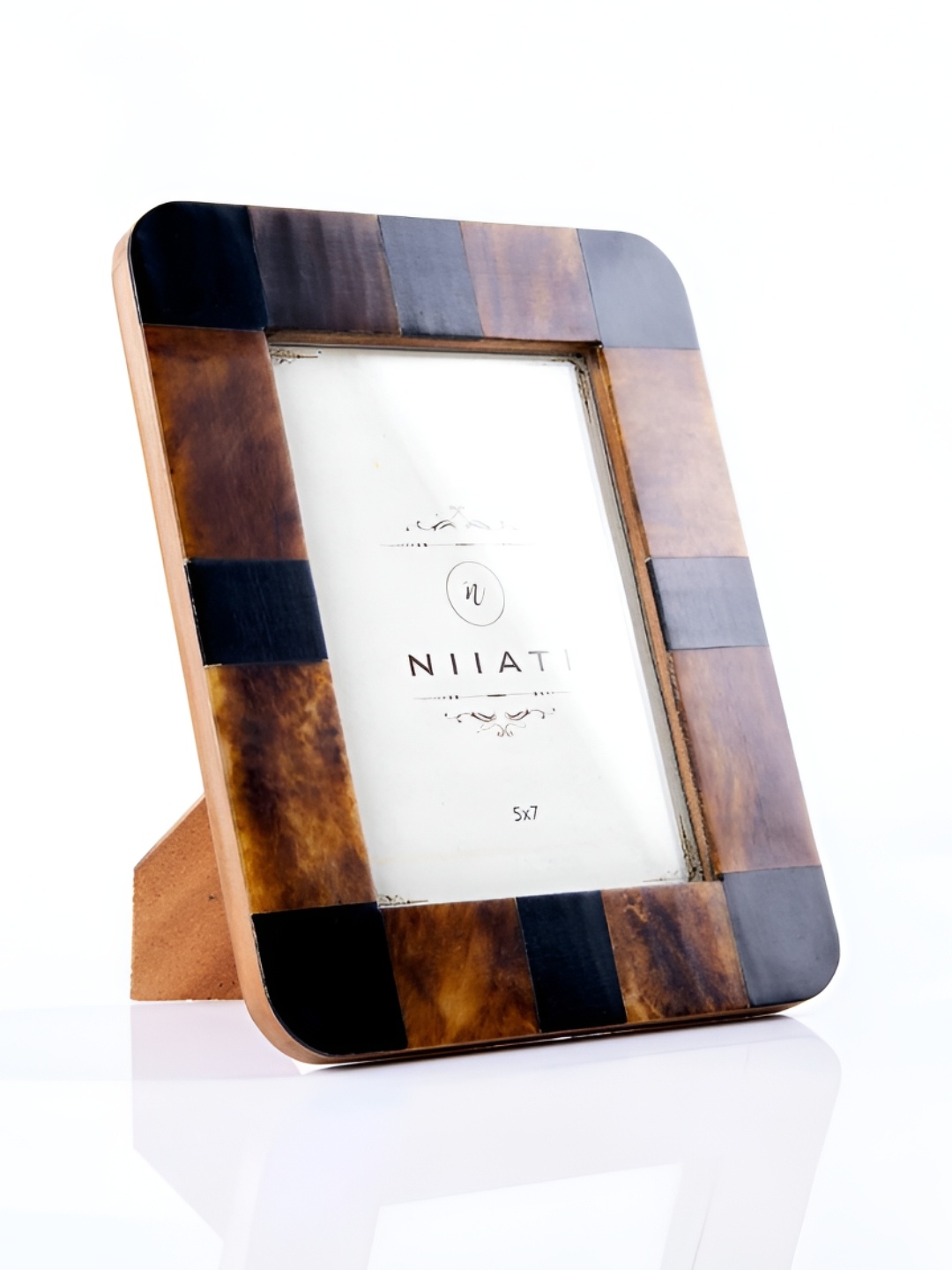 

giBOX Brown & Black 1 Pieces MDF Table Photo Frames