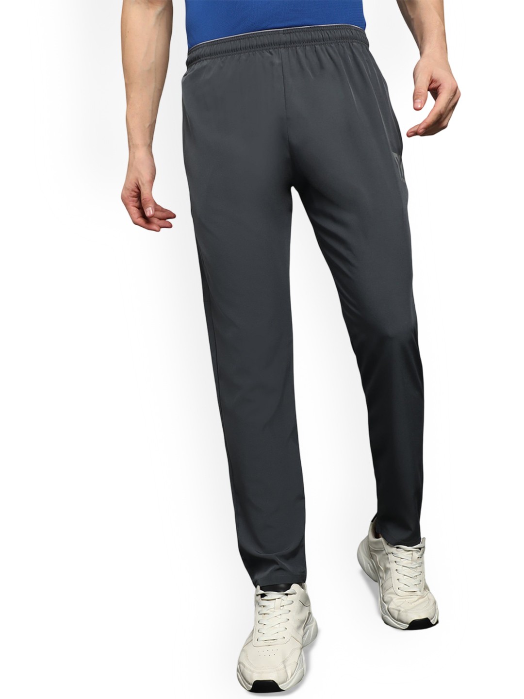 

YUNEK Men Mid-Rise Track Pants, Grey