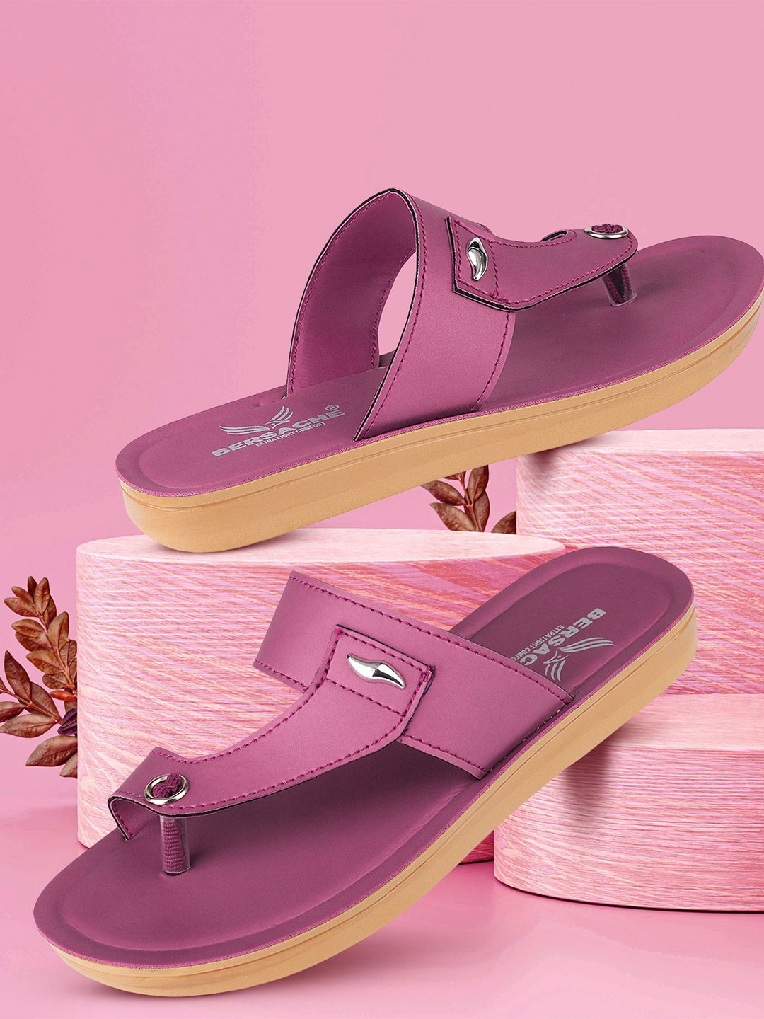 

BERSACHE Women Ultra Soft Technology Flats, Pink