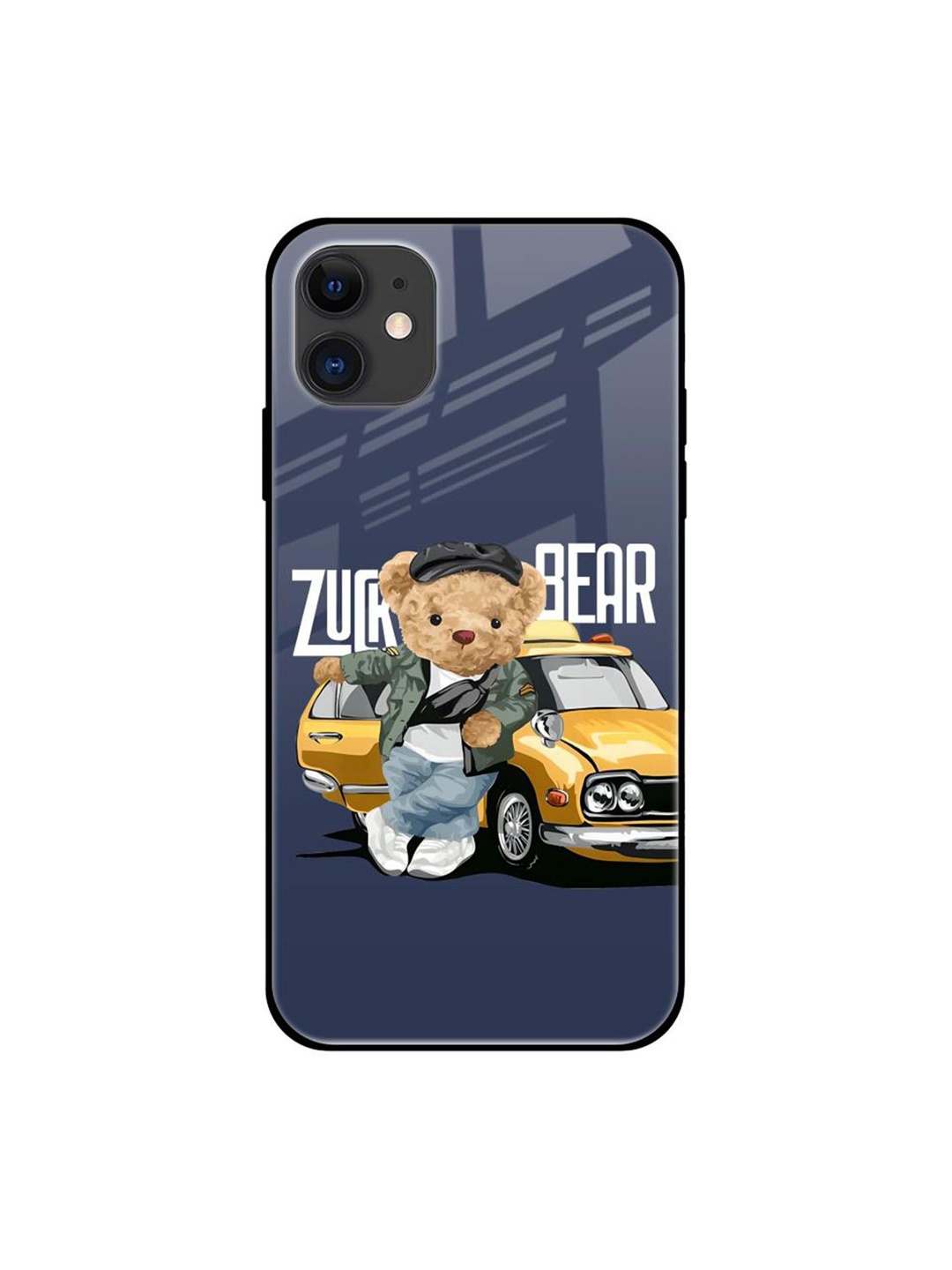 

QRIOH Typography Printed iPhone 12 Back Case Mobile Accessories, Blue