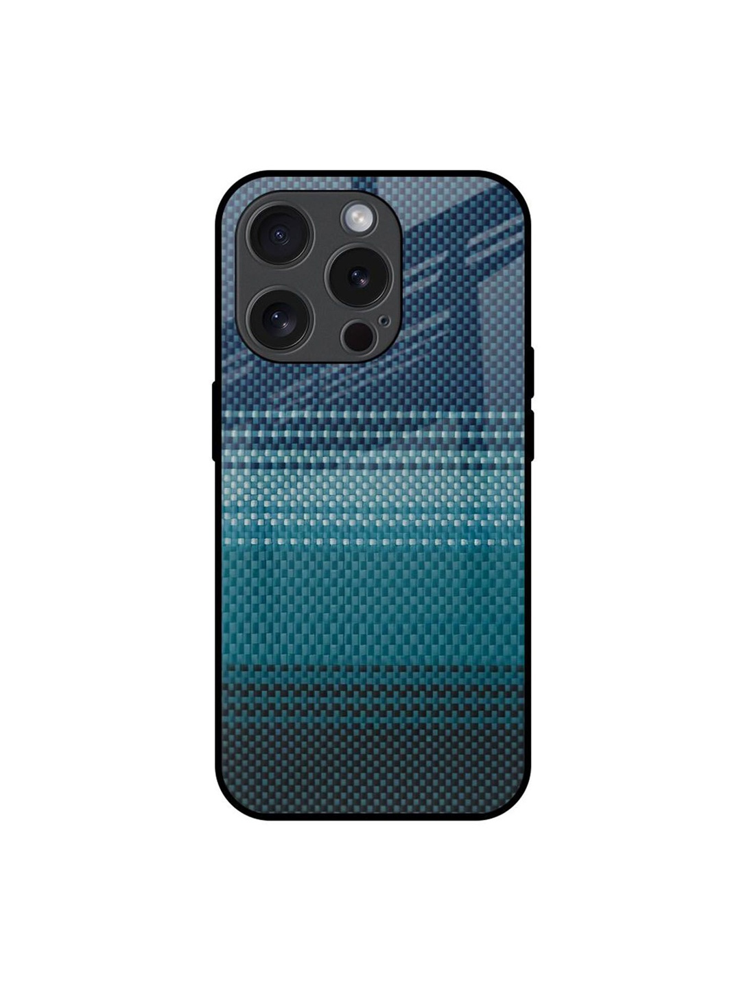 

QRIOH Abstract Printed iPhone 15 Pro Back Case Mobile Accessories, Black
