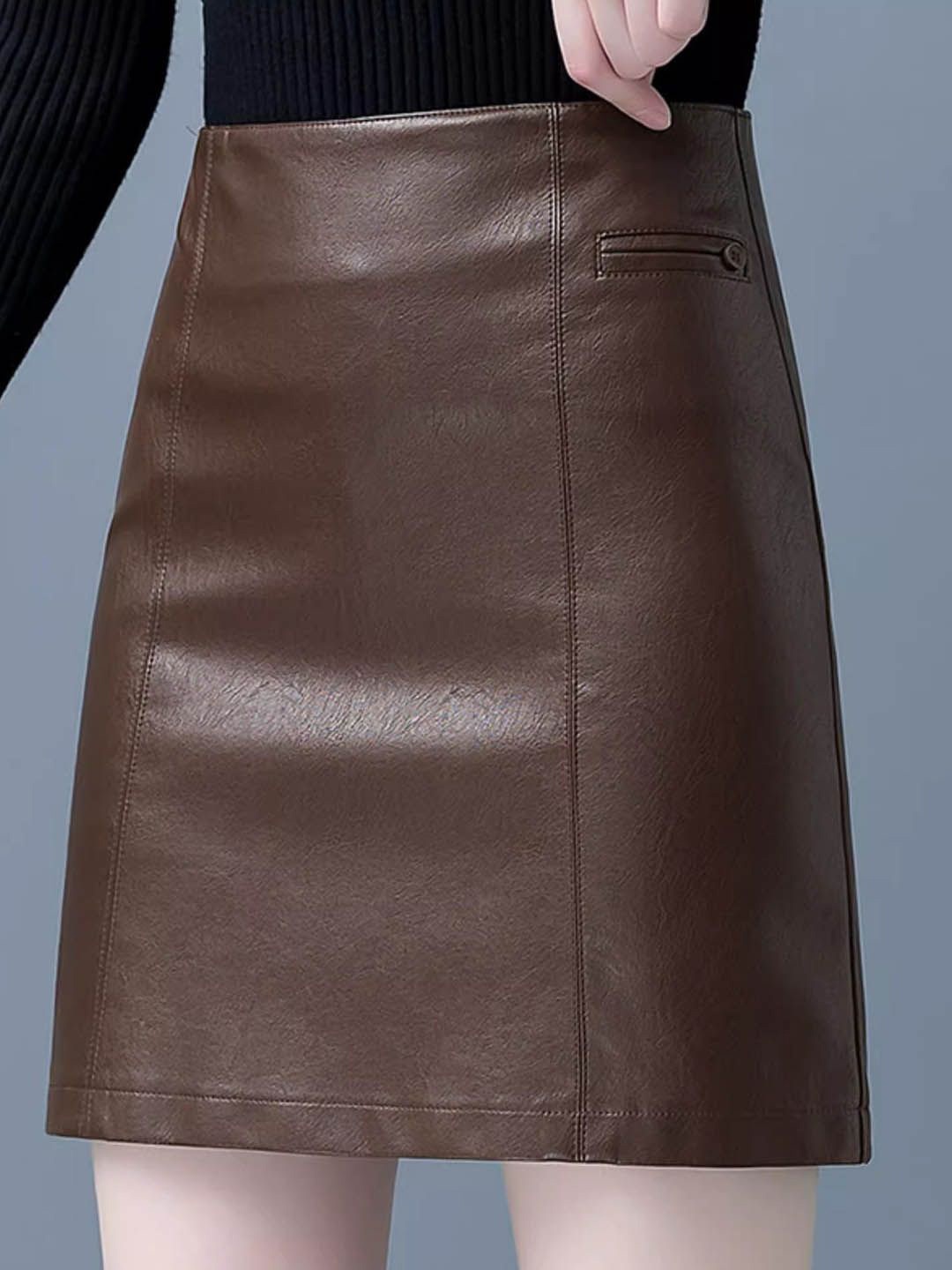 

StyleCast Mini Pencil Skirt, Brown