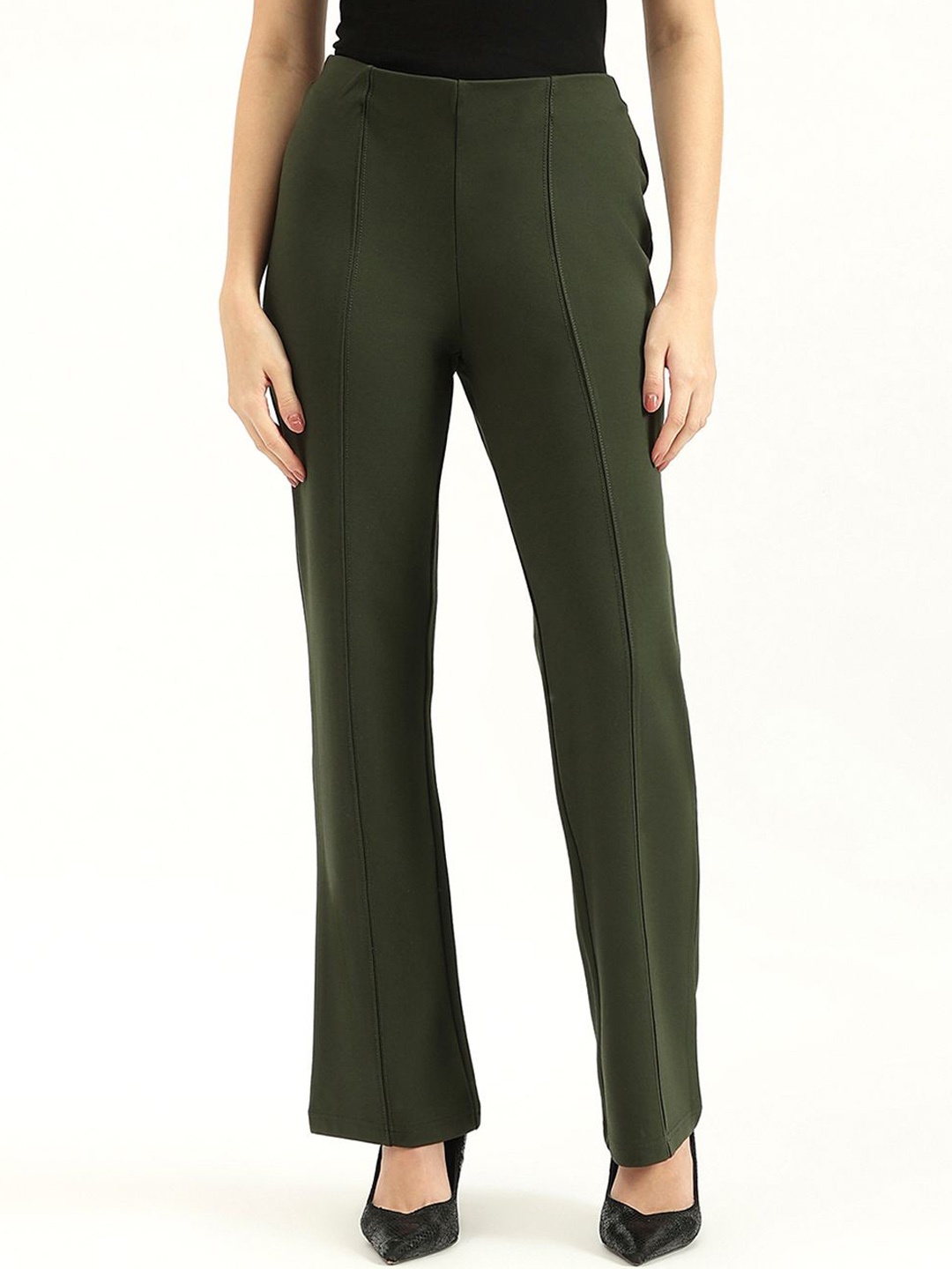

United Colors of Benetton Bootcut-Fit Mid-Rise Jeggings, Green