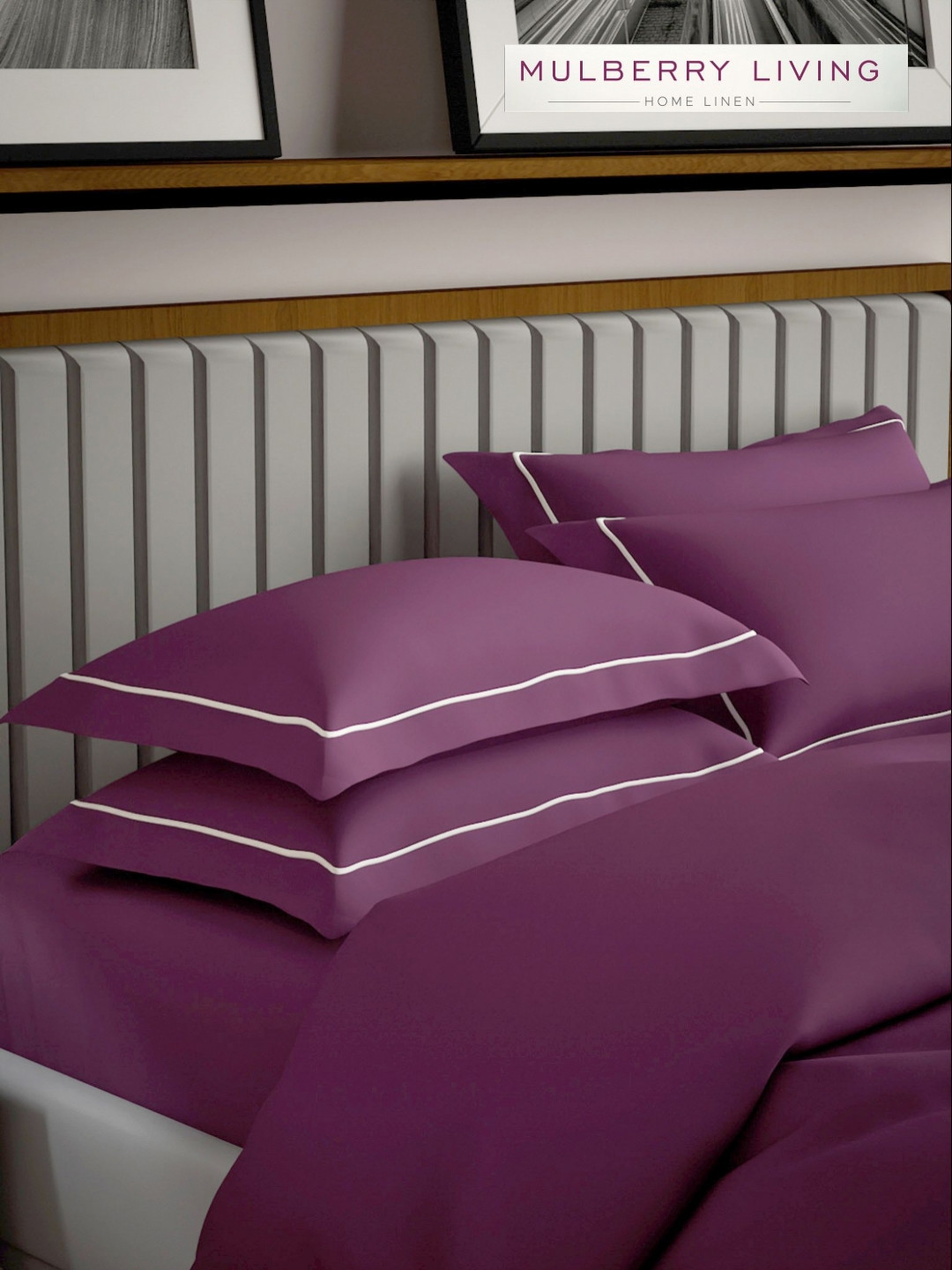

Mulberry Living Serenity Solids Maroon 2 Pieces Solid Pure Cotton Rectangle Pillow Covers