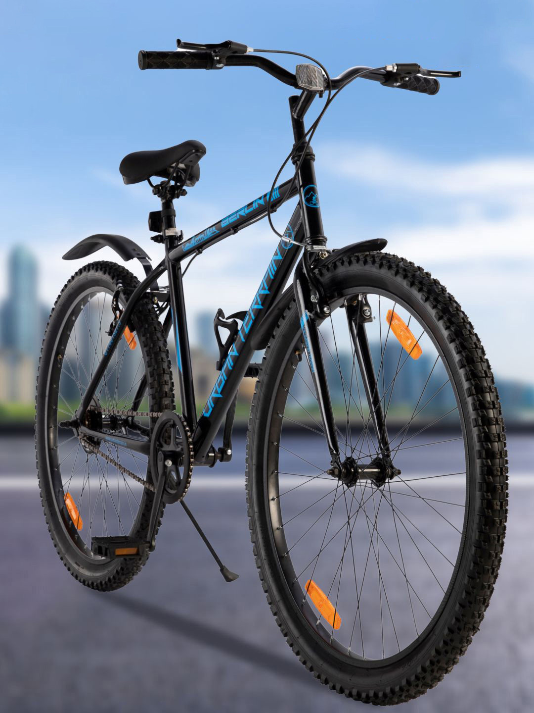 

URBAN TERRAIN UT7001S27.5 Steel 27.5 inch Single Speed Mountain Bike, Blue