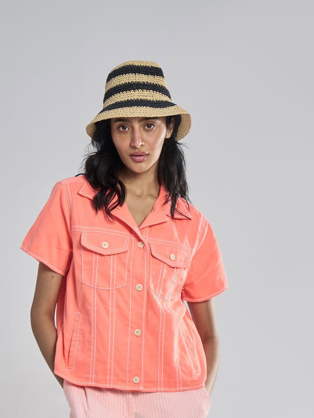 

Terra Luna Women Slim Fit Opaque Casual Shirt, Multi