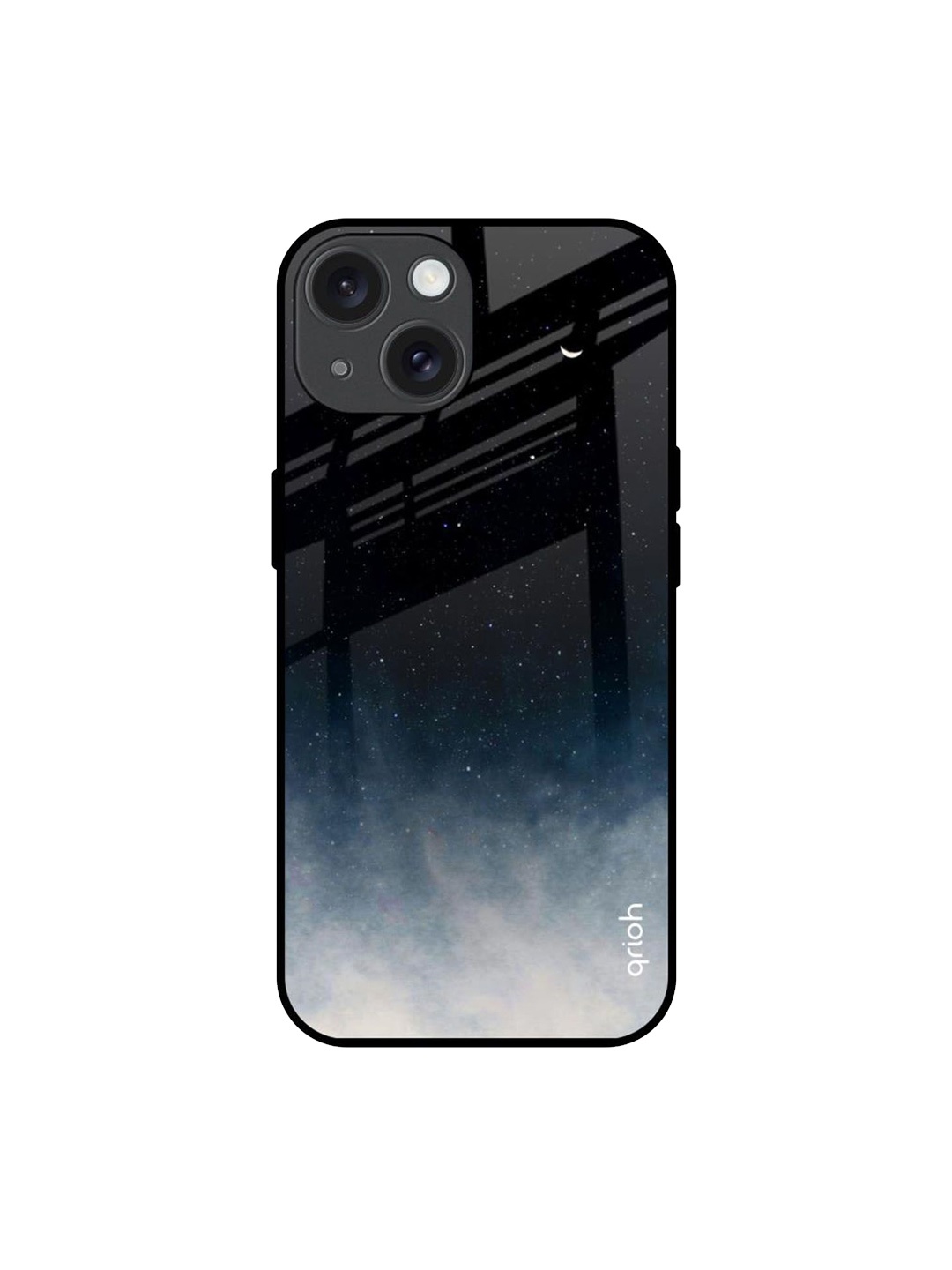 

QRIOH Black Aura Printed iPhone 15 Back Case