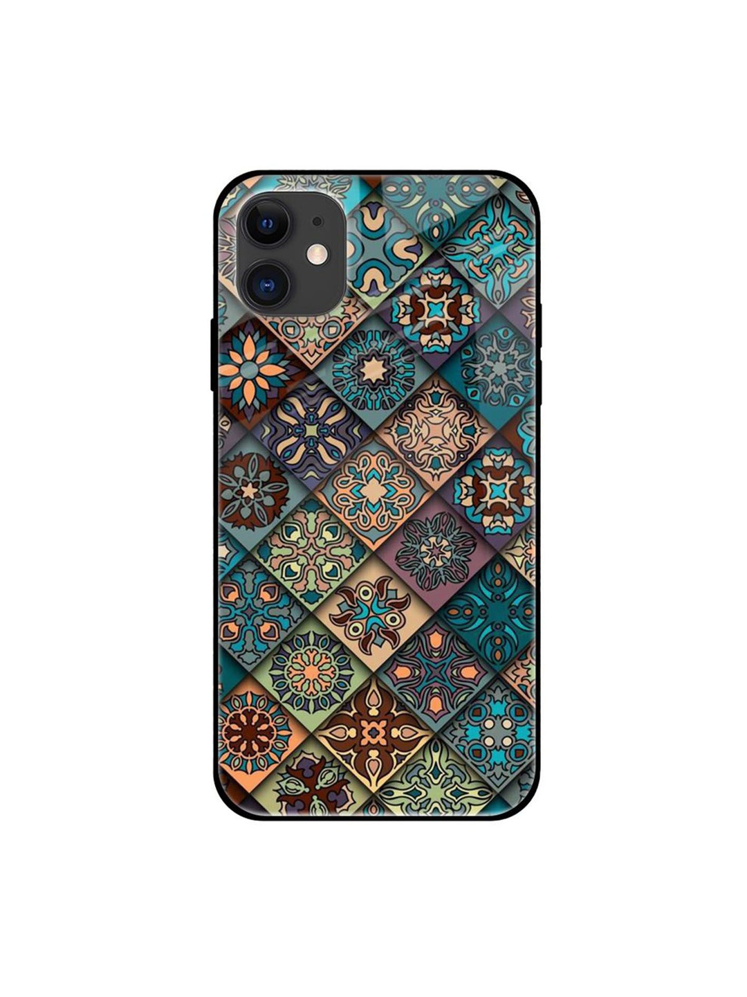 

QRIOH Quirky Printed iPhone 12 Back Case Mobile Accessories, Green