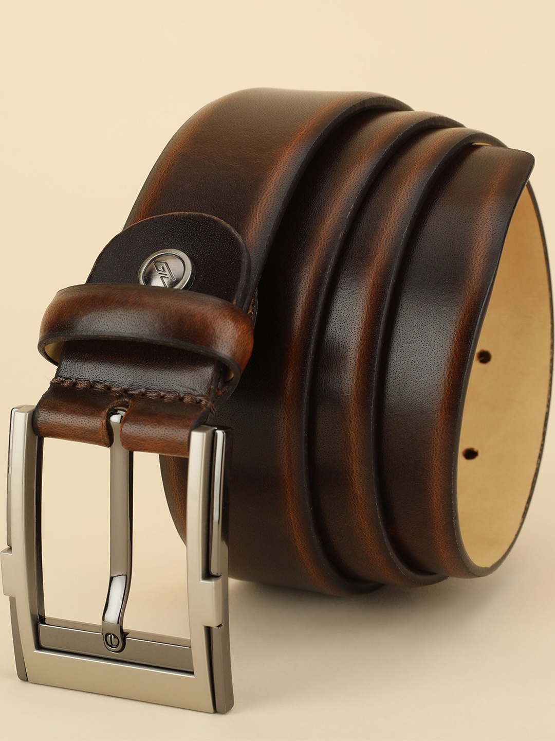 

GIL Men Leather Formal Belt, Brown