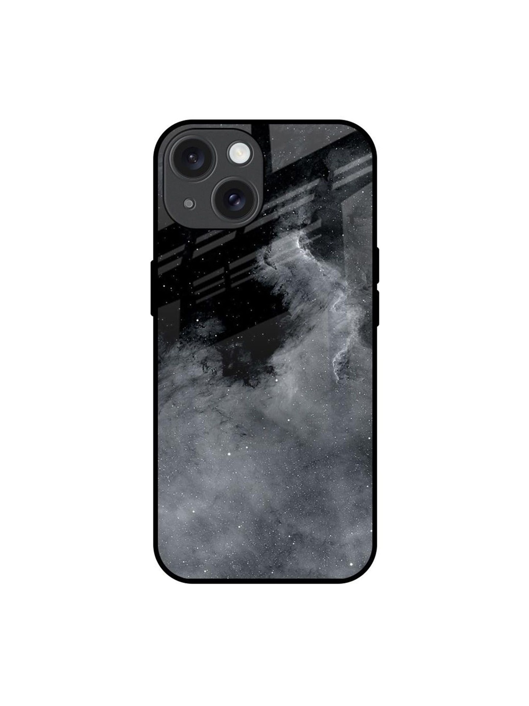 

QRIOH Fossil Gradient Printed iPhone 15 Back Case, Grey