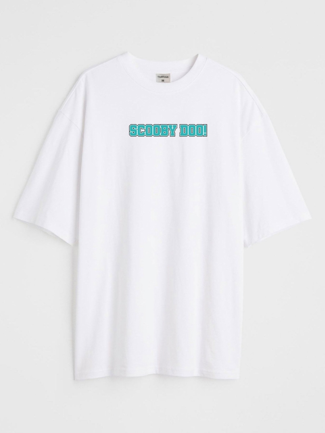 

TheBTclub Men Activchill Graphic Printed Round Neck Cotton Oversized T-shirt, White