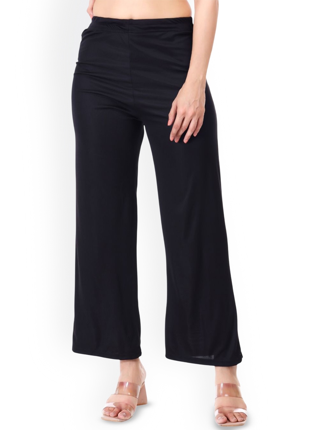 

OWL MINK Women Relaxed Trousers, Black