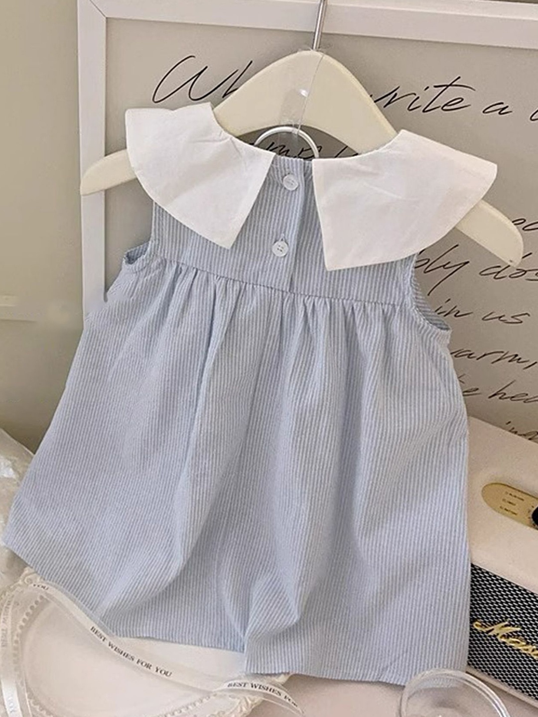 

LULU & SKY Striped A-Line Dress, Blue