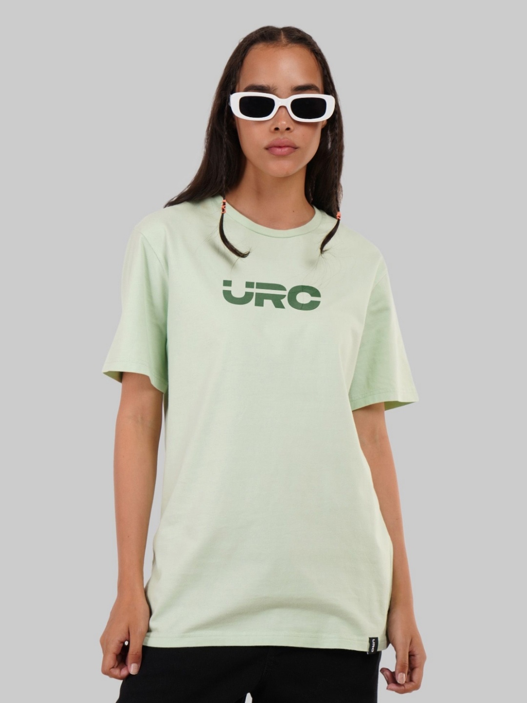 

Underrated Club Women Drop-Shoulder Sleeves Bio Finish T-shirt, Green