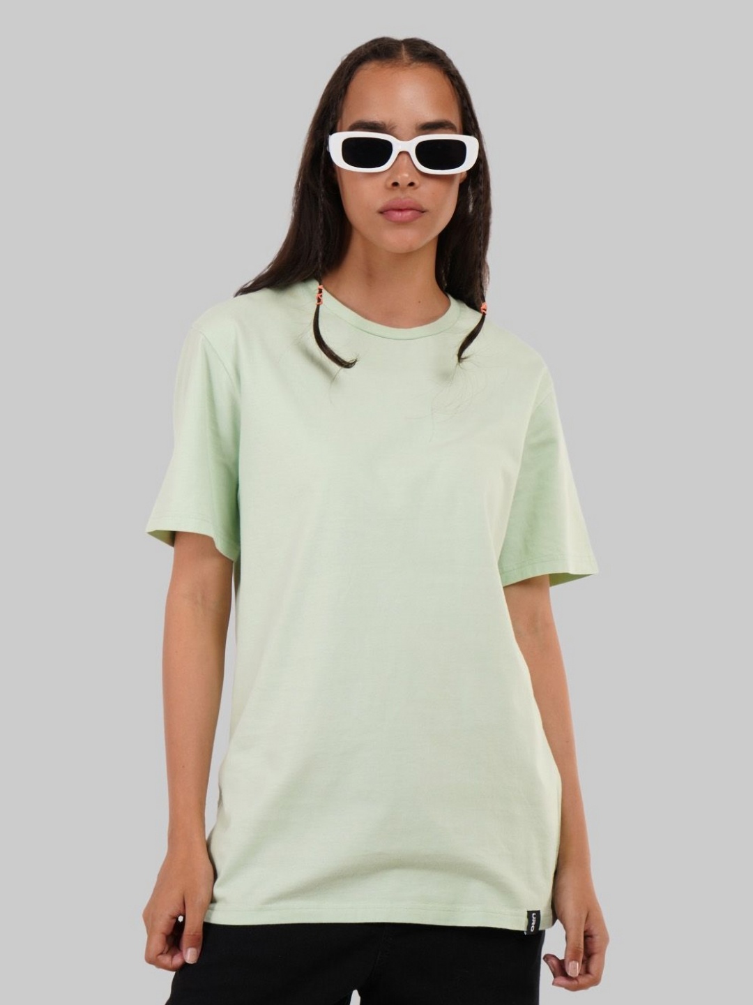 

Underrated Club Women Drop Shoulder Sleeves Bio Finish T-Shirt, Green