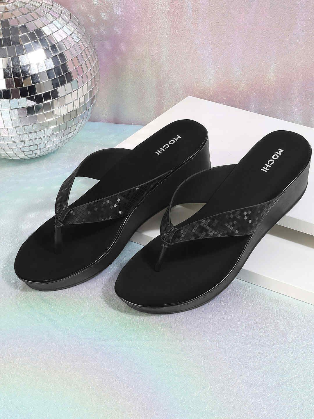 

Mochi Wedge Sandals, Black